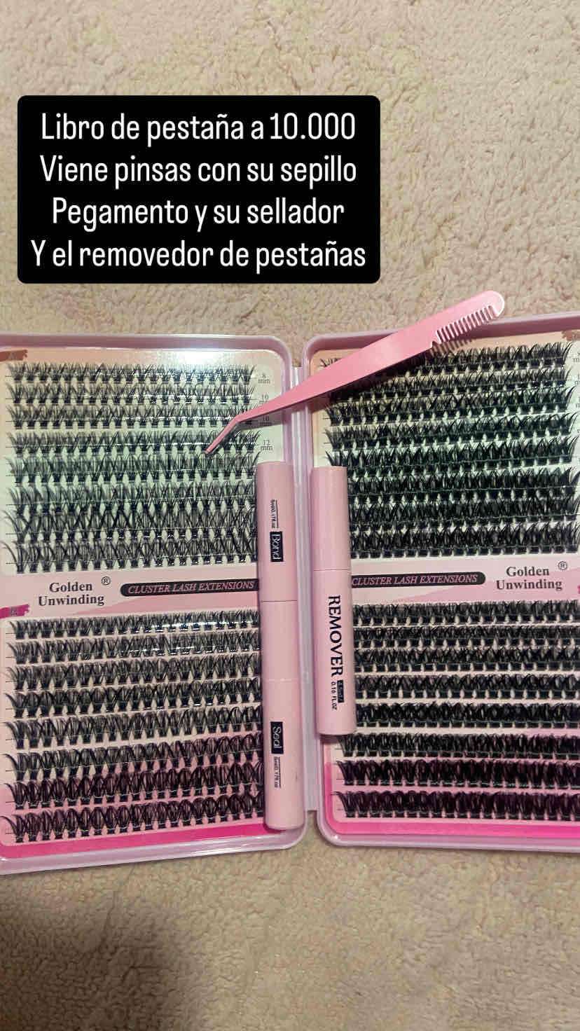 Kit extensiones de pestañas con accesorios
