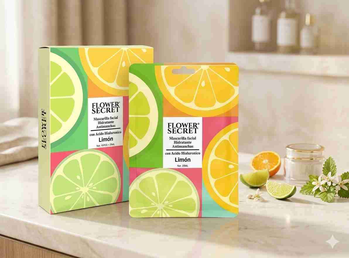 Mascarilla facial hidratante limón
