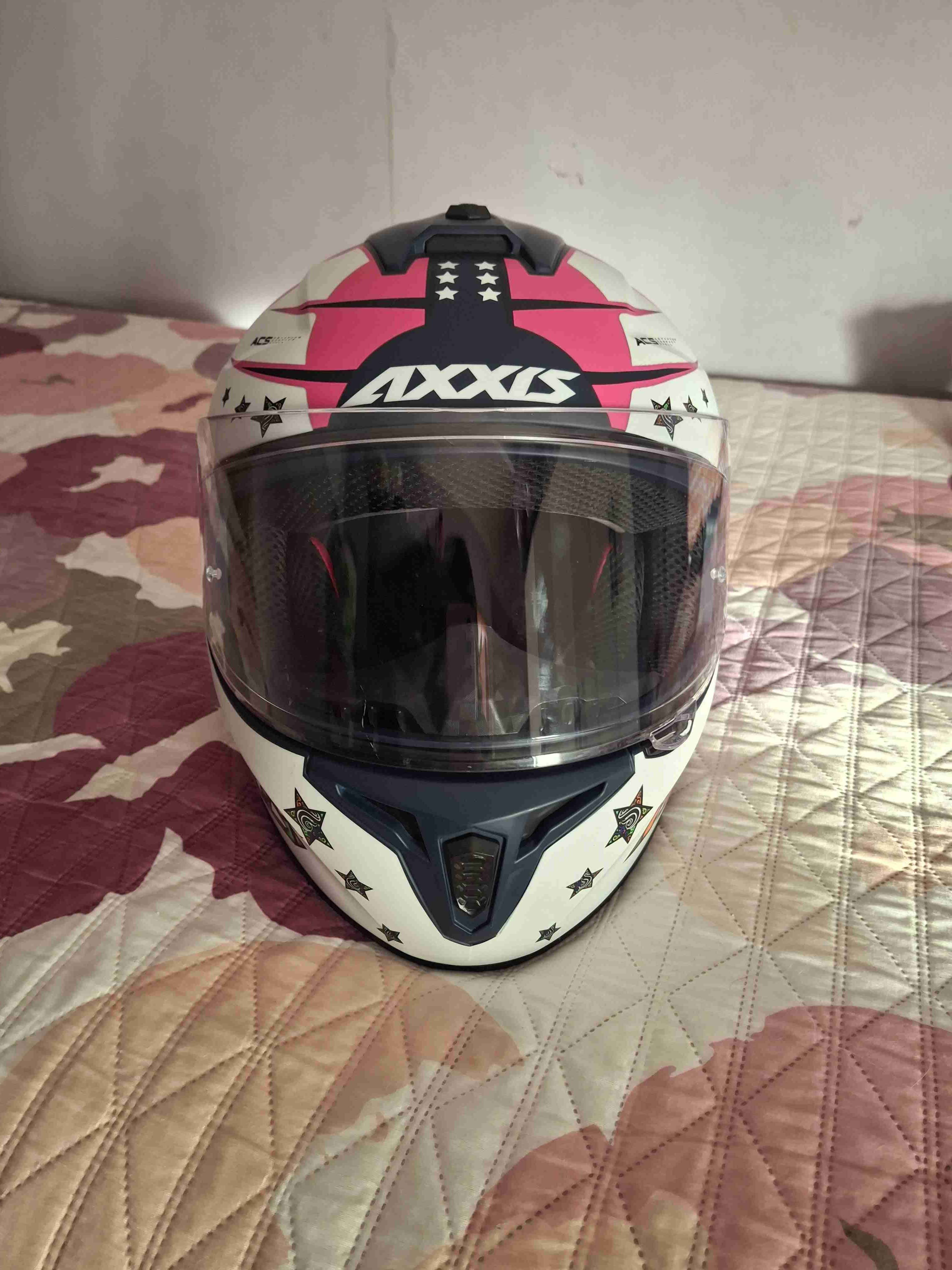 Casco integral Axxis diseño estrellas - miniatura 1