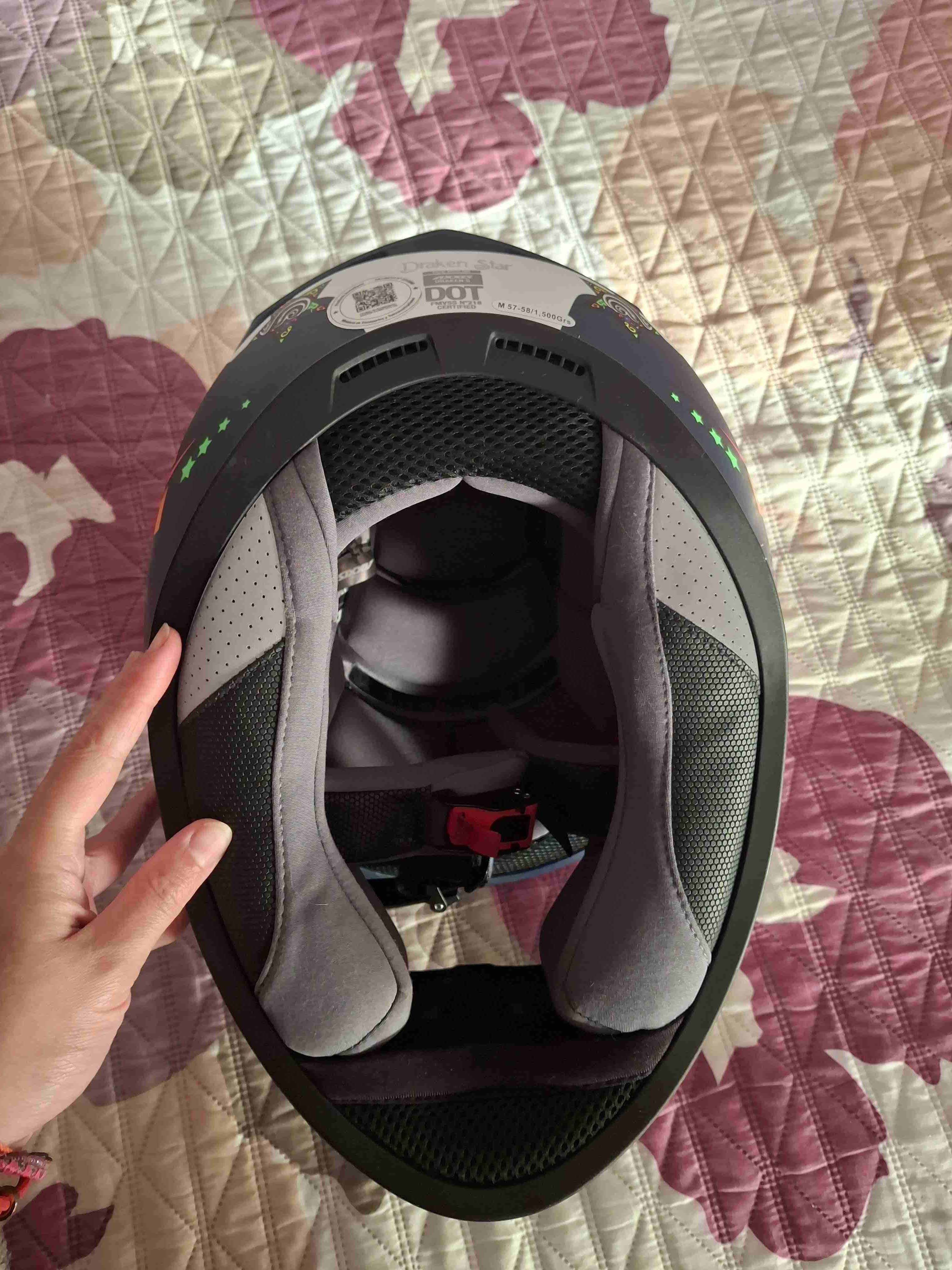 Casco integral Axxis diseño estrellas - miniatura 5