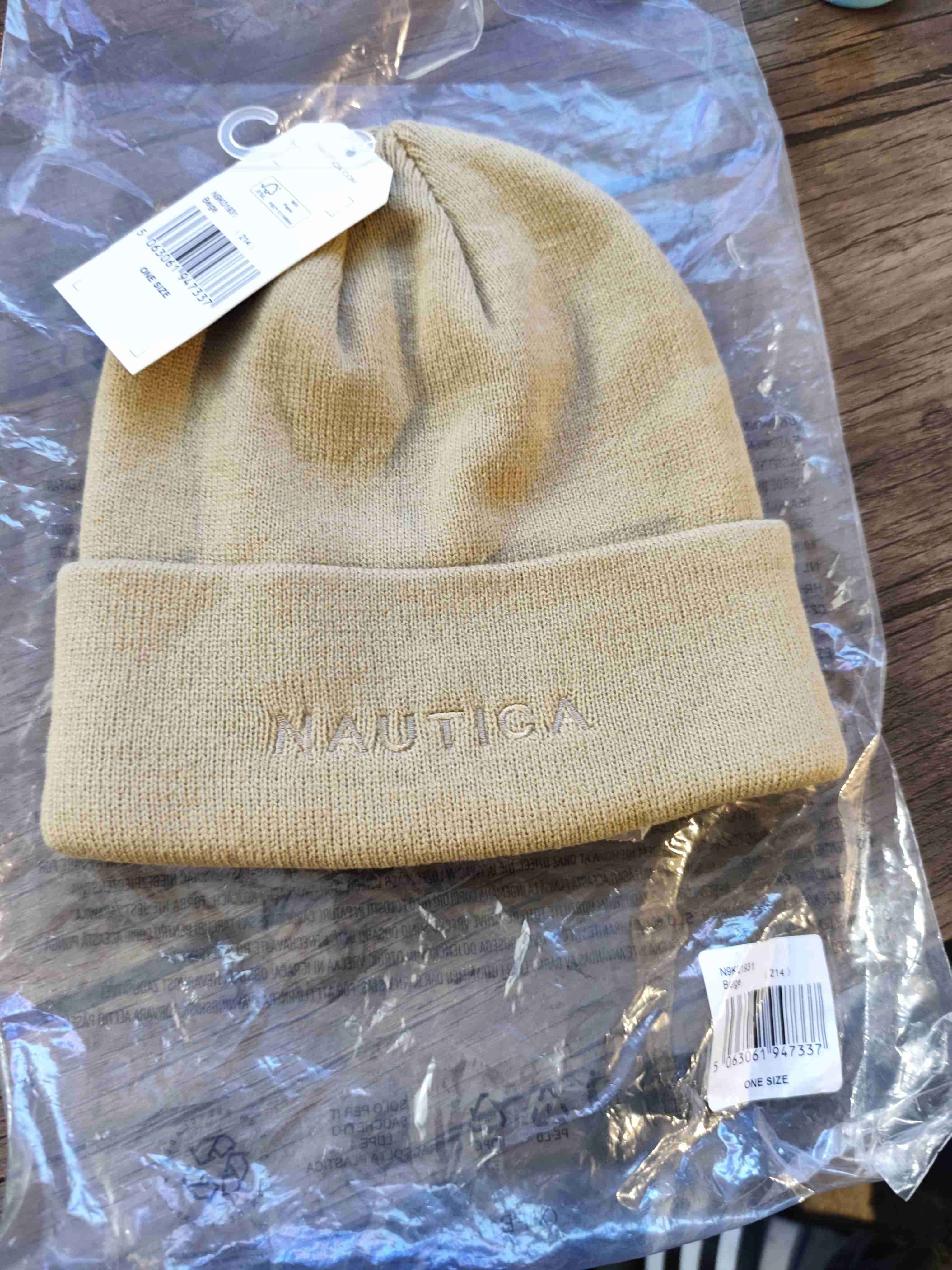 Gorro beige Nautica nuevo - miniatura 1