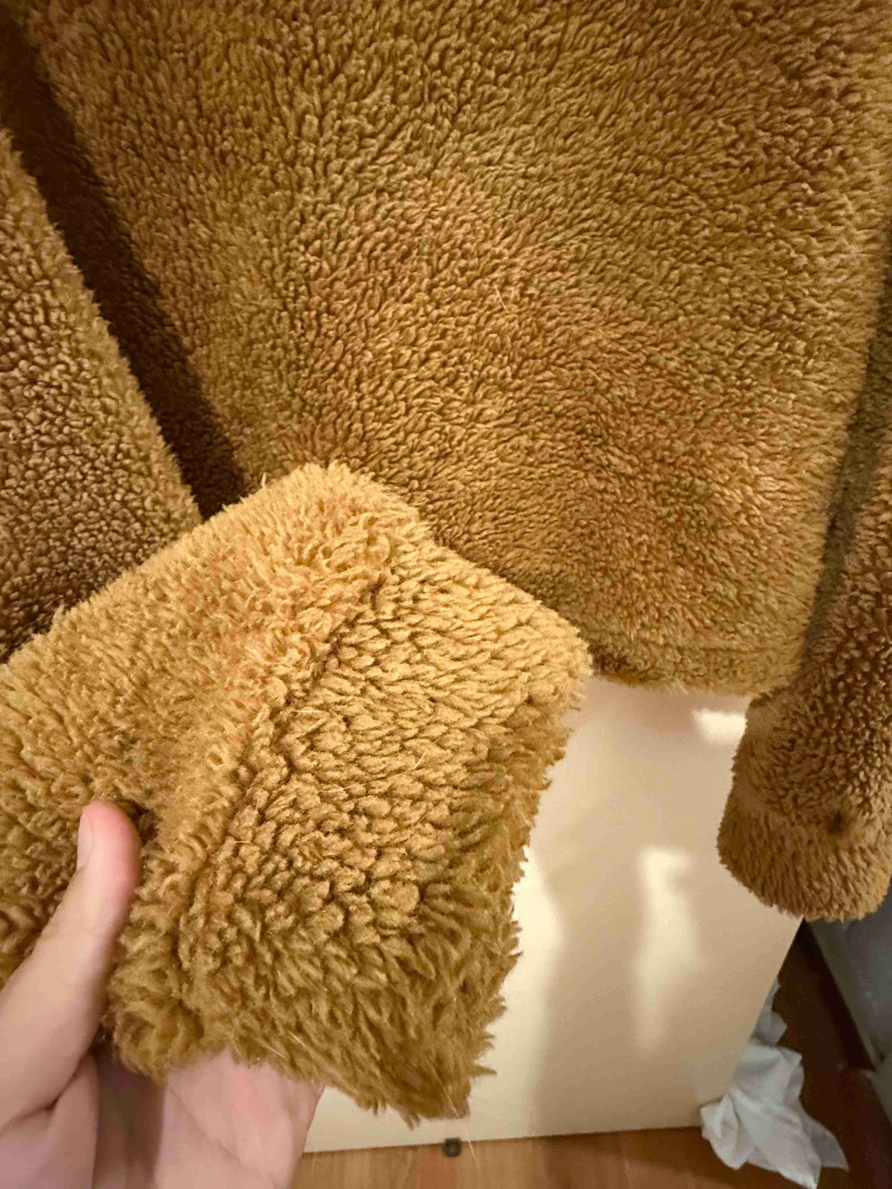 Chaqueta de peluche marrón - miniatura 4