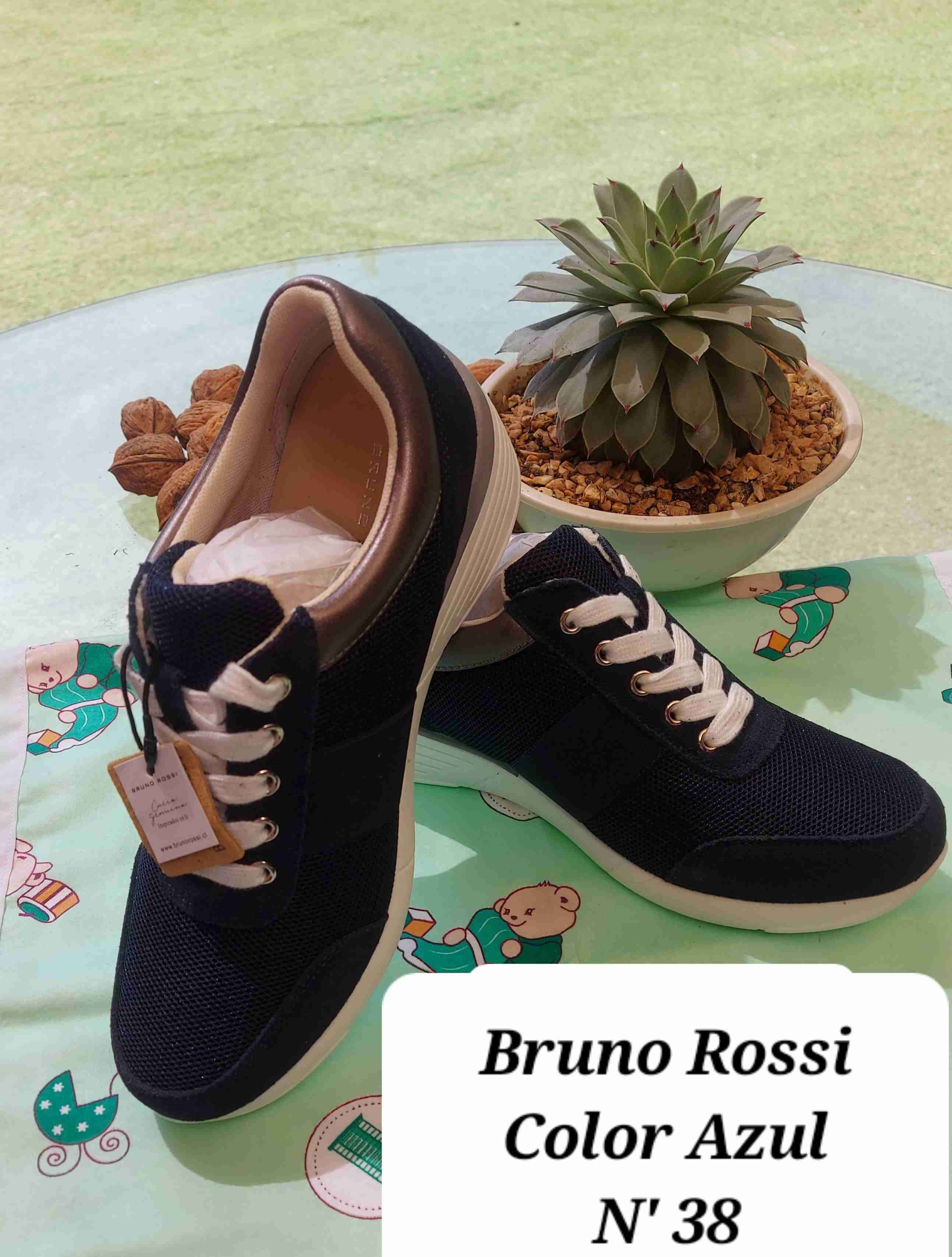 Zapatillas Bruno Rossi azul - miniatura 1