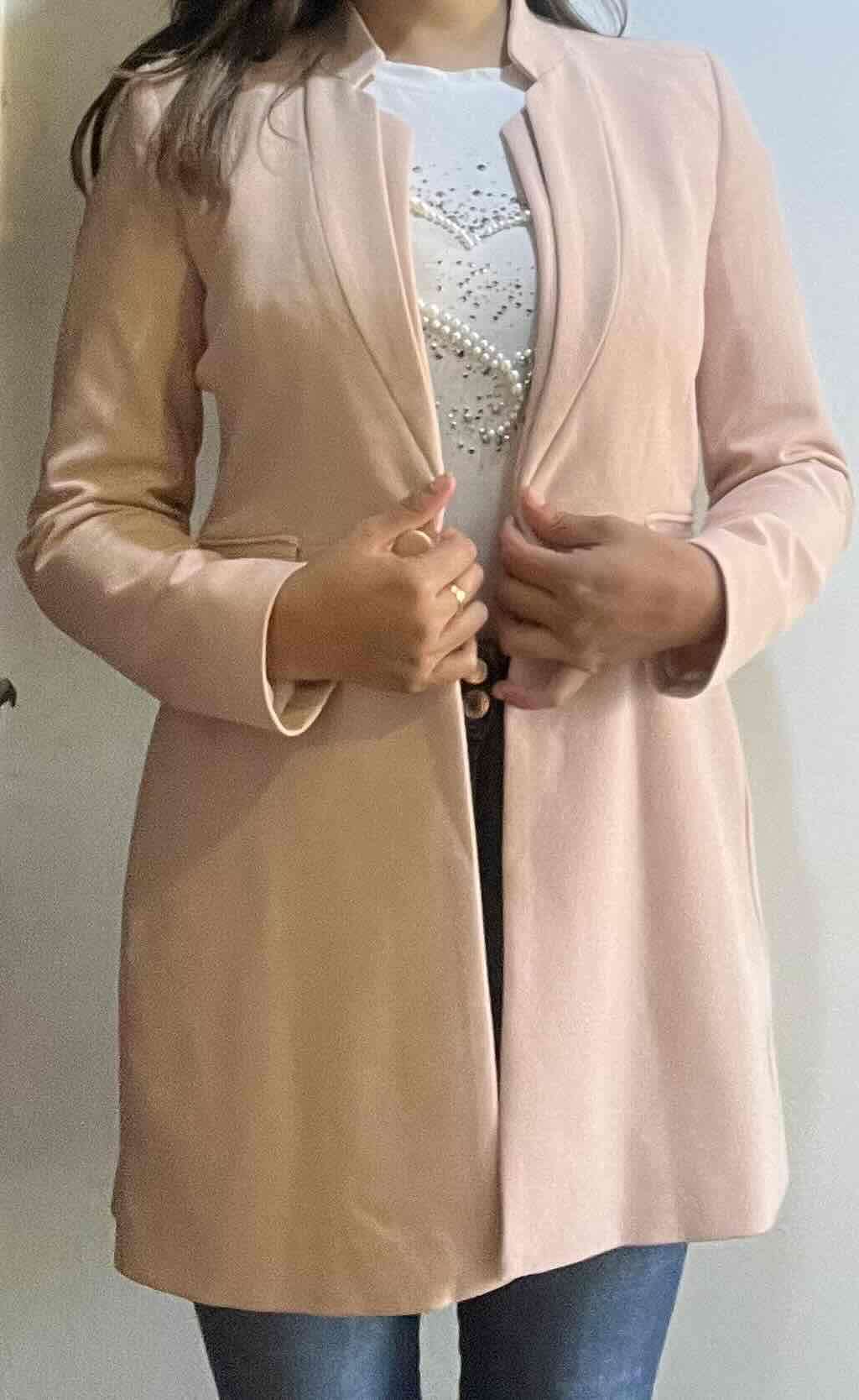 Blazer beige Zara Basic - miniatura 3