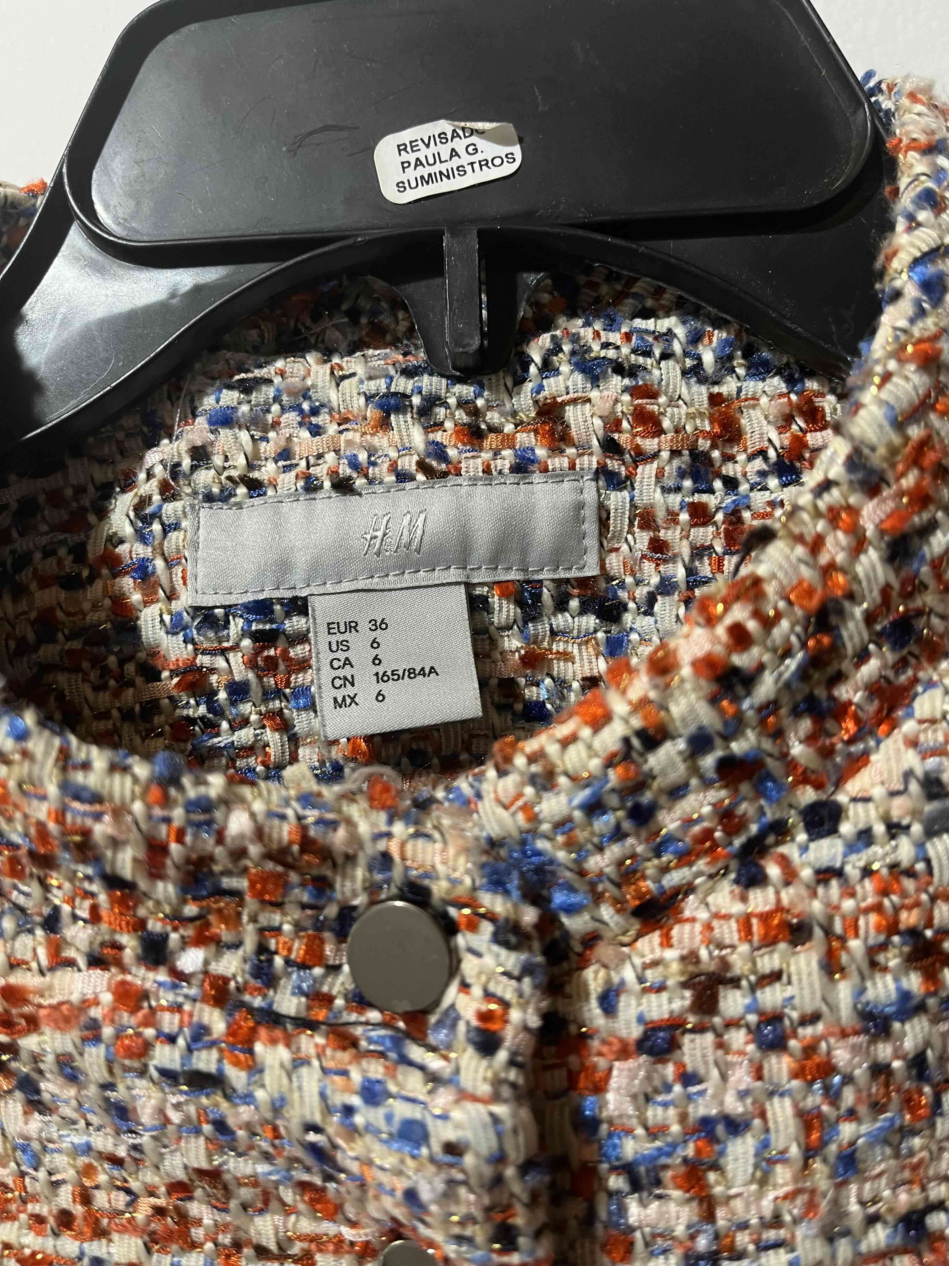 Chaqueta de tweed multicolor - miniatura 2