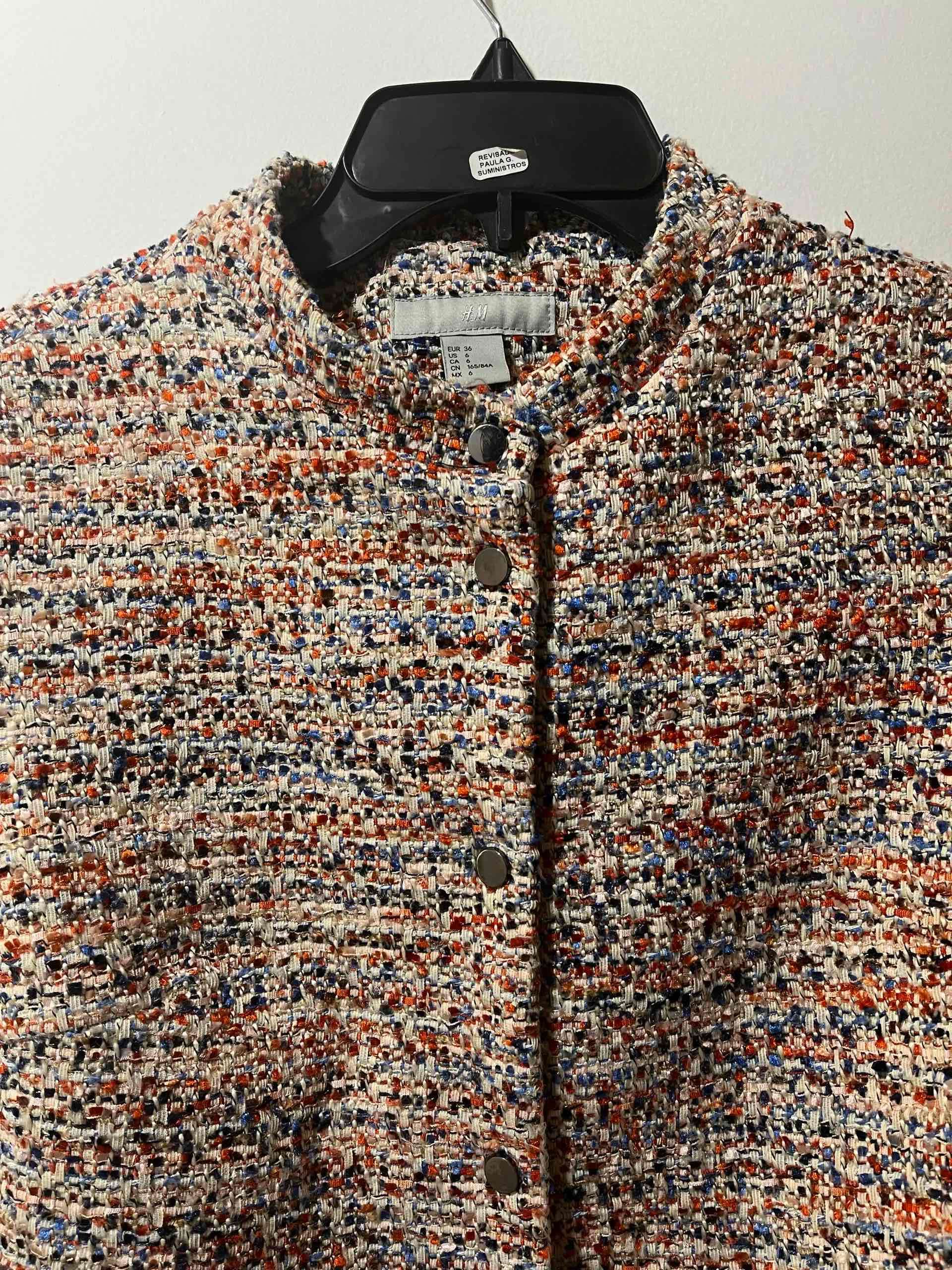 Chaqueta de tweed multicolor - miniatura 3