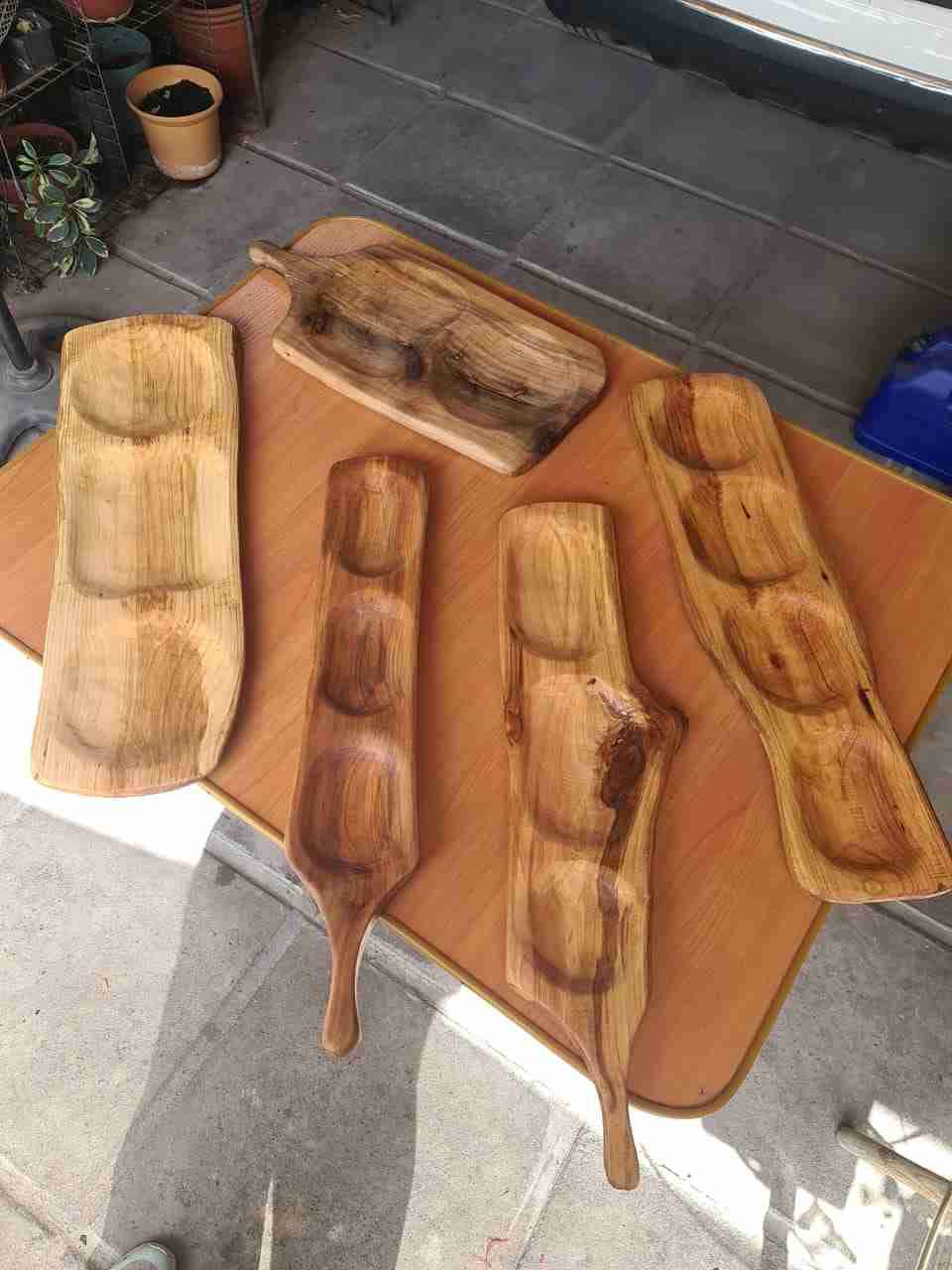 Bandejas de madera artesanal - miniatura 1