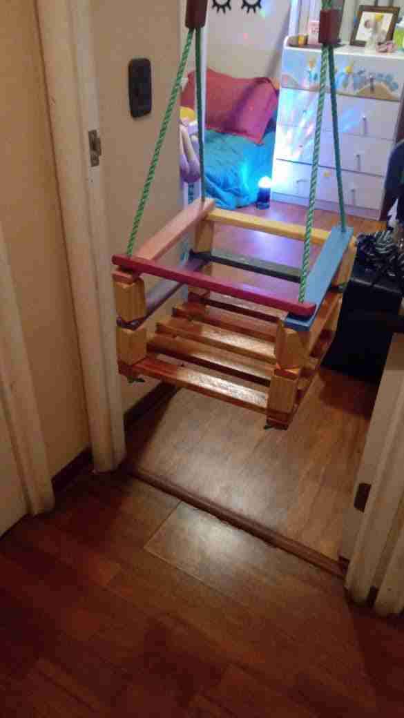Columpio de madera para niños - miniatura 4