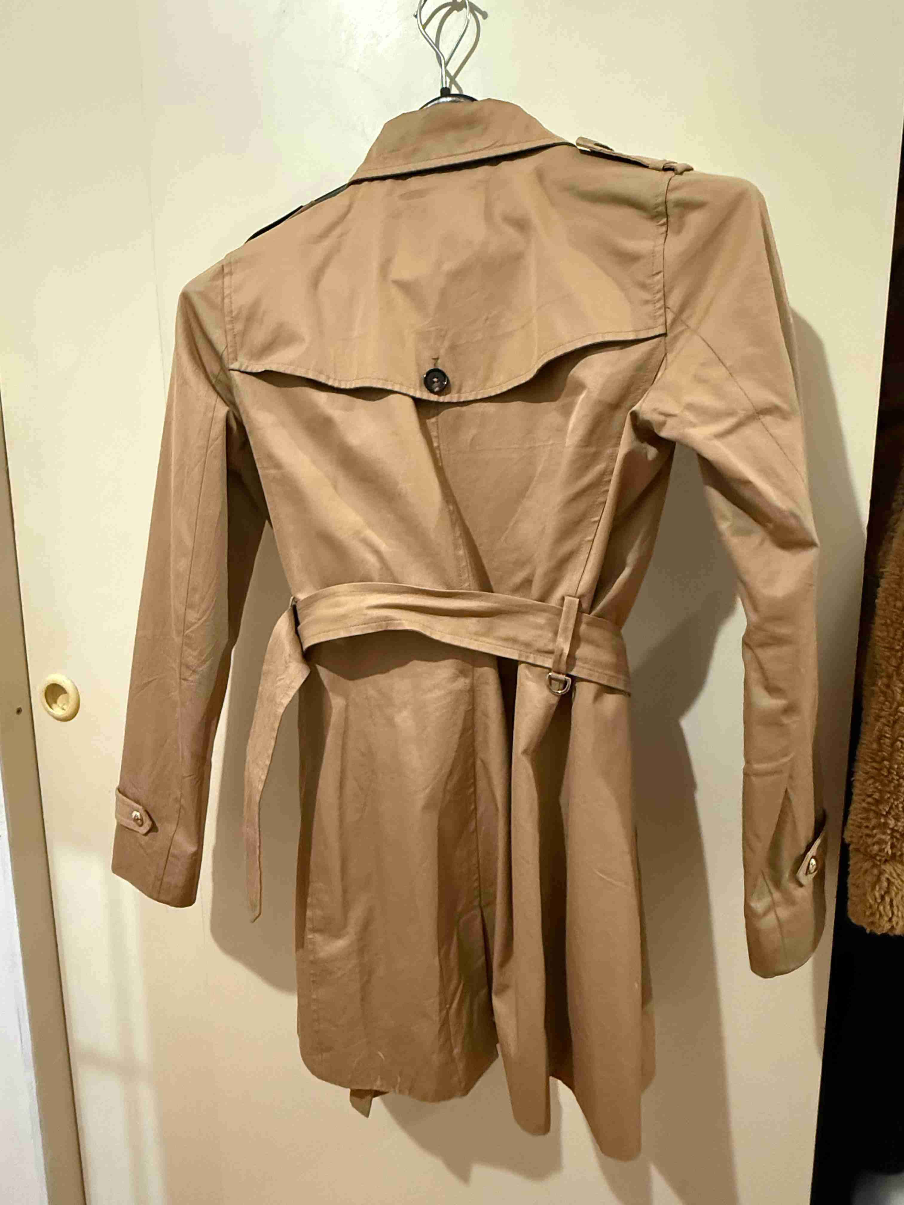Abrigo trench beige mujer - miniatura 2