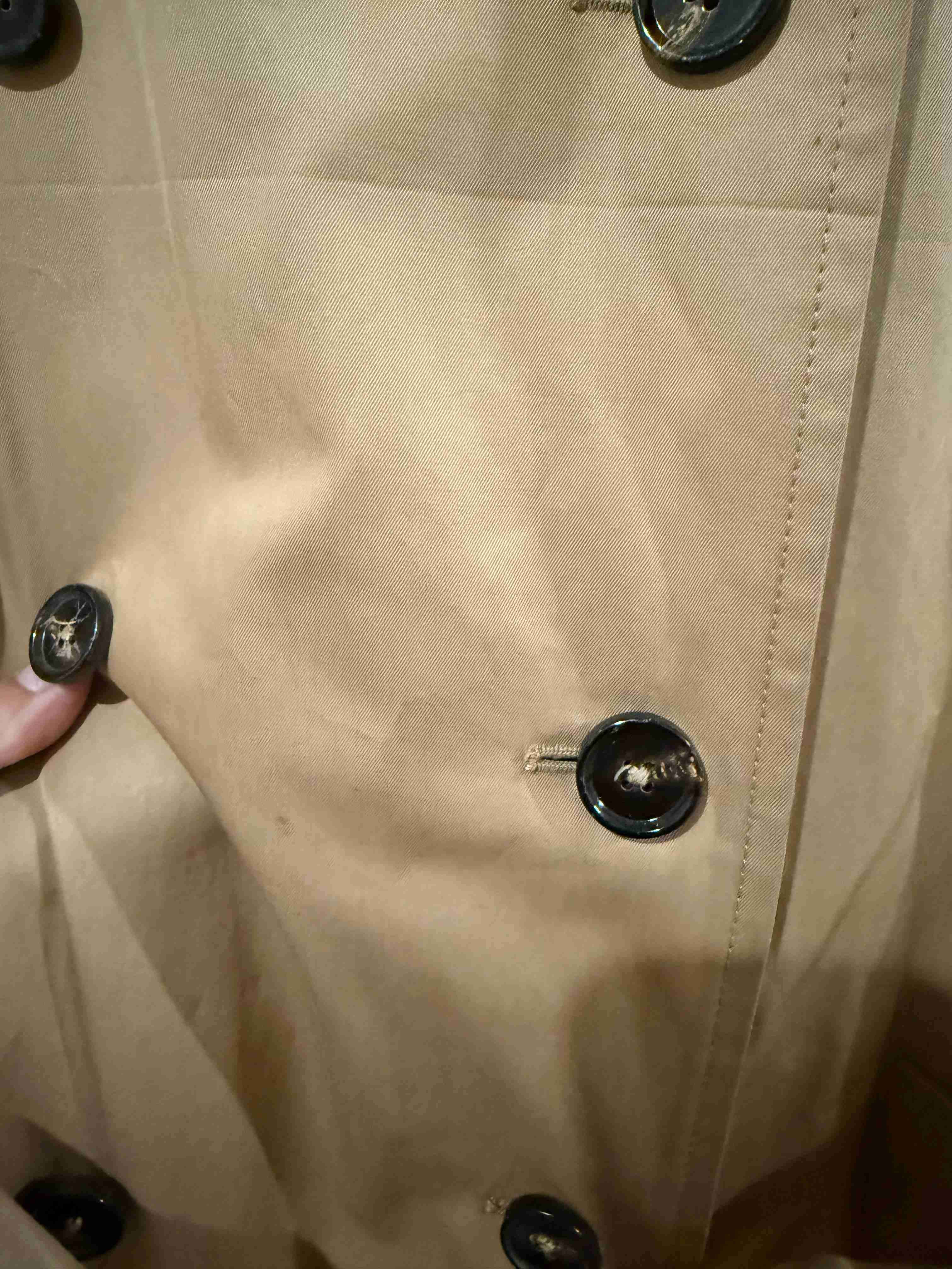 Abrigo trench beige mujer - miniatura 3