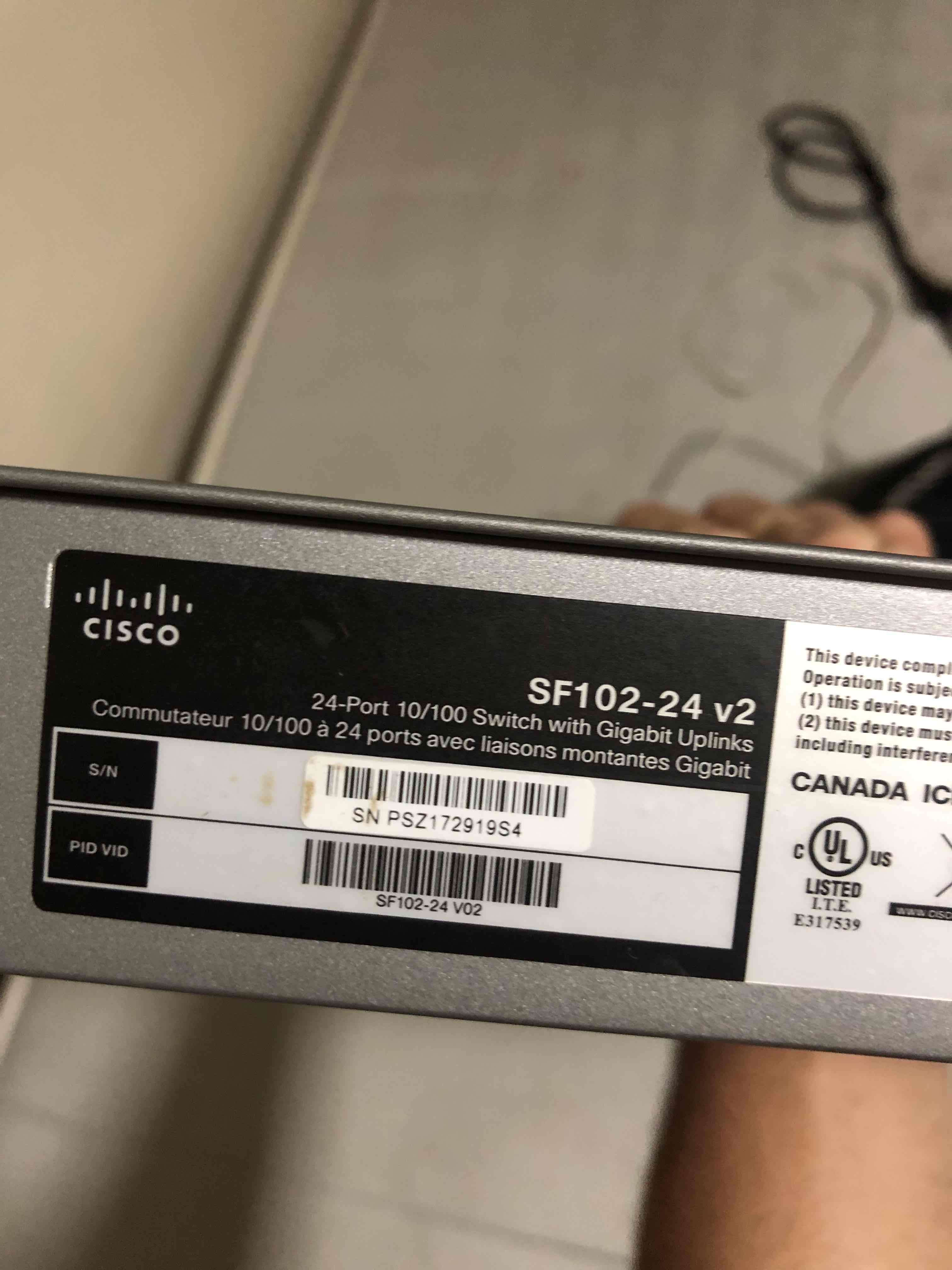 REMATE Swich cisco SF102-24   24P(2p giga) SFP - miniatura 4