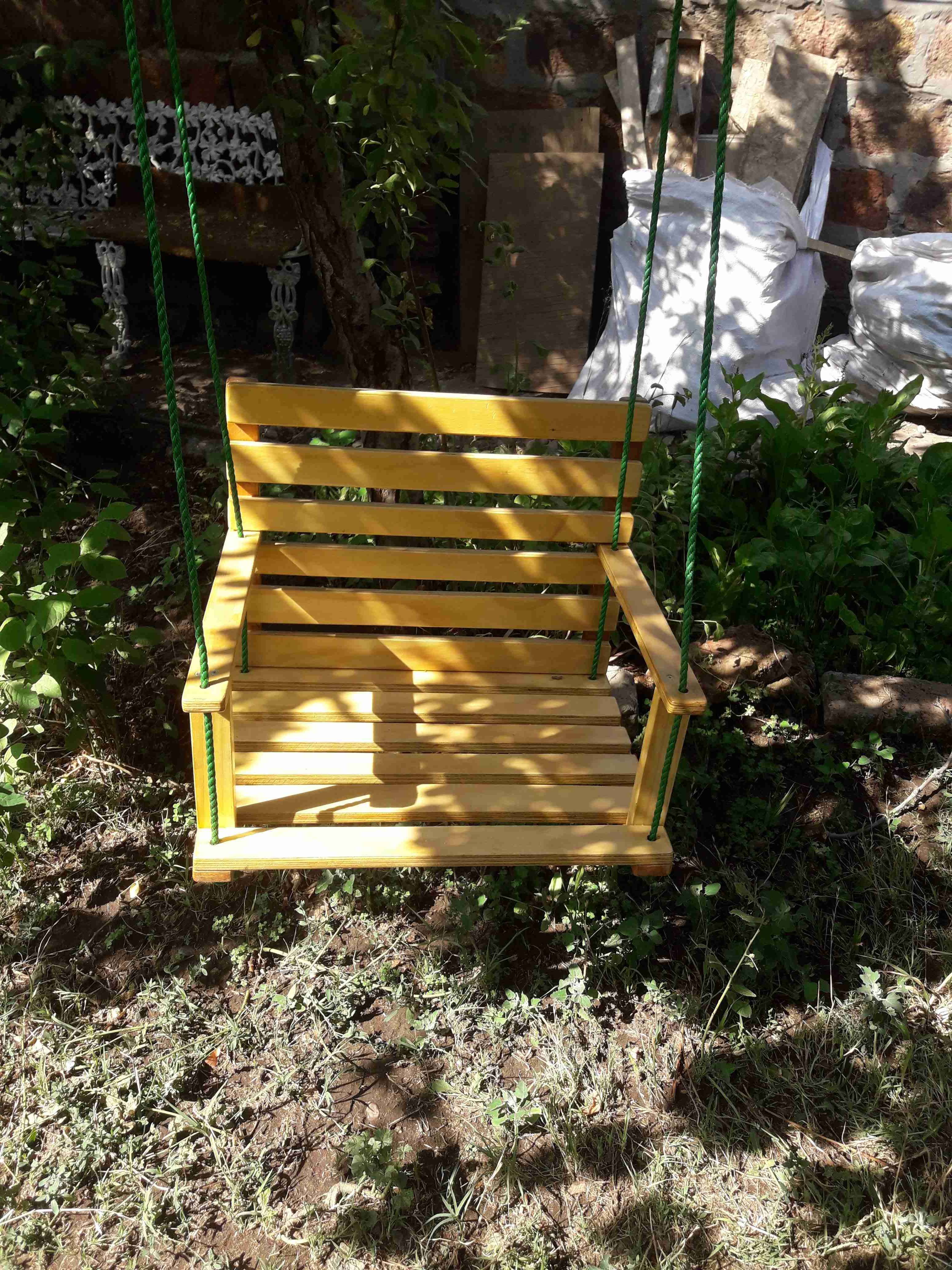 Columpio de jardín de madera - miniatura 4