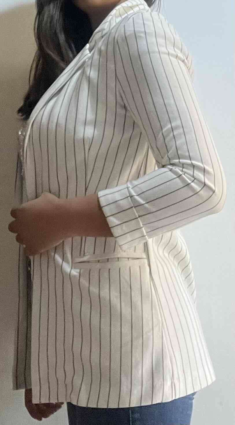 Blazer blanco a rayas - miniatura 4
