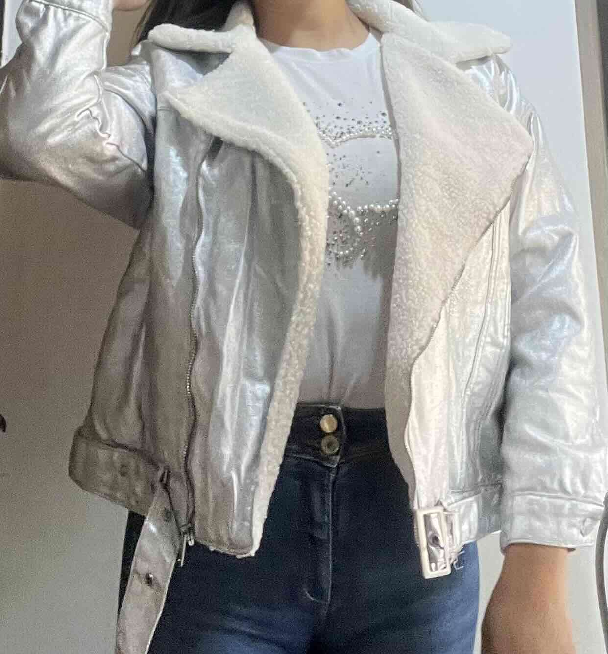 Chaqueta plateada con forro polar - miniatura 5