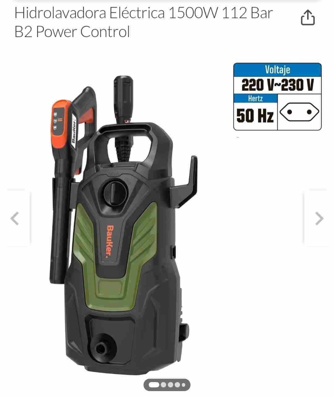 Hidrolavadora Eléctrica 1500W Bauker