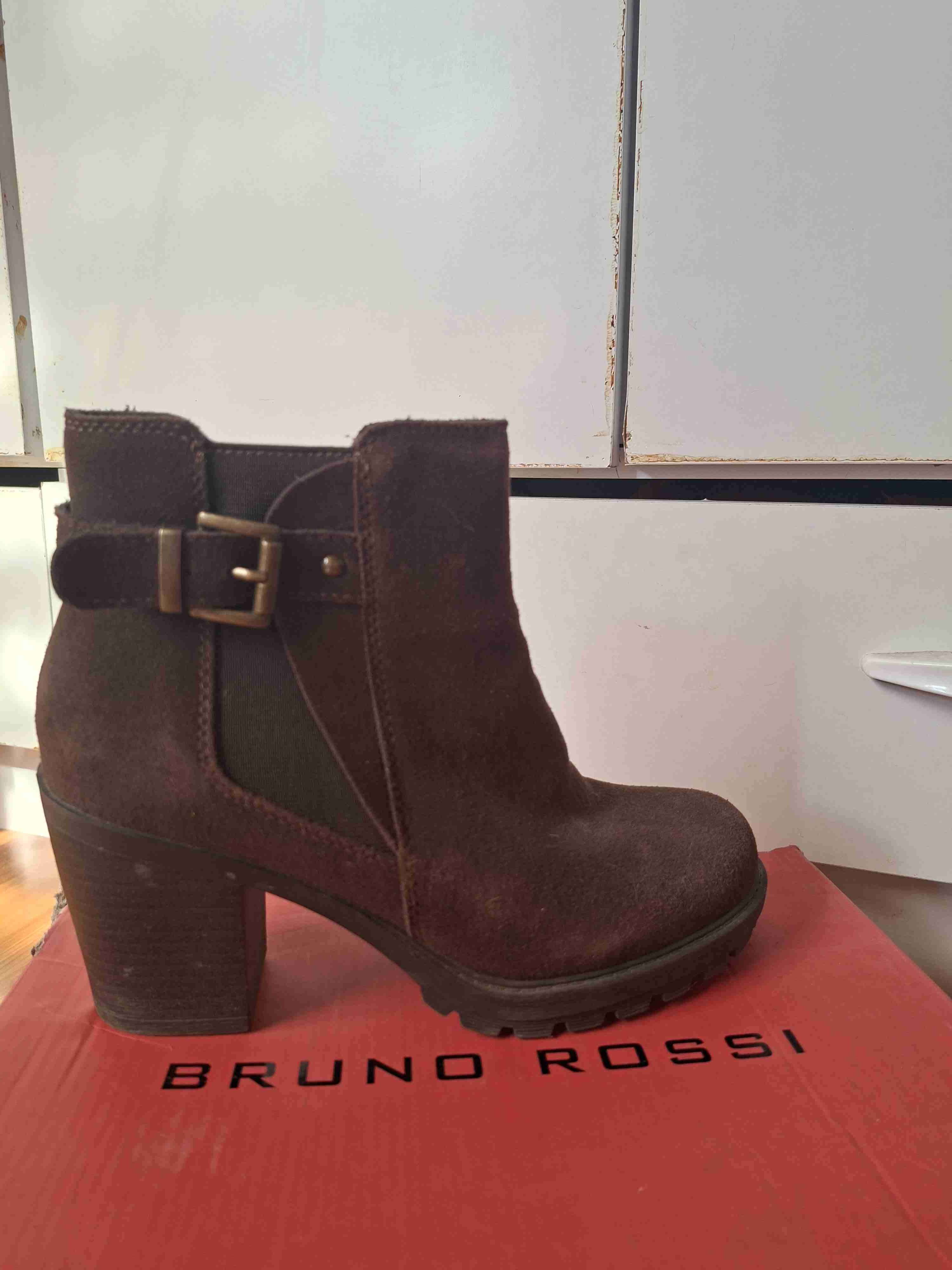 Botines de gamuza café oscuro - miniatura 4