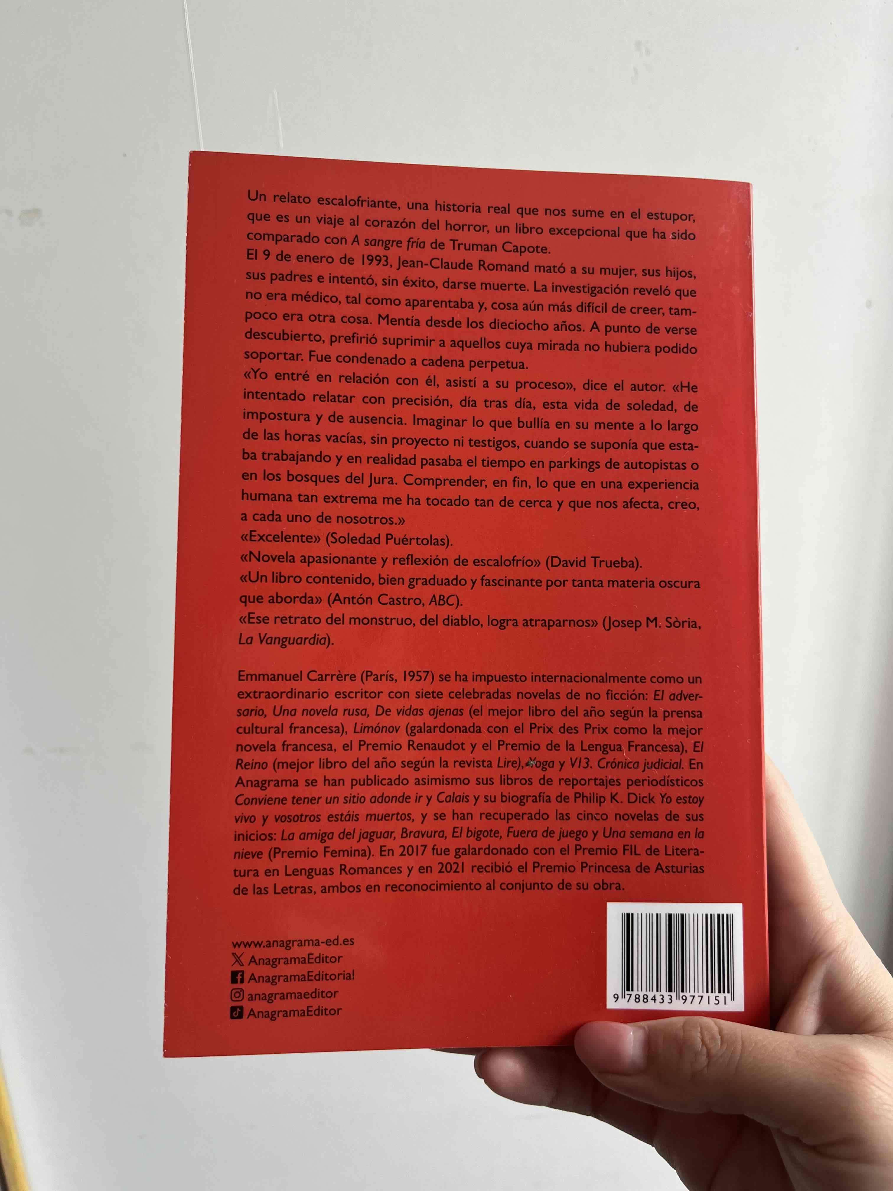 Libro El adversario - Emmanuel Carrère - miniatura 2