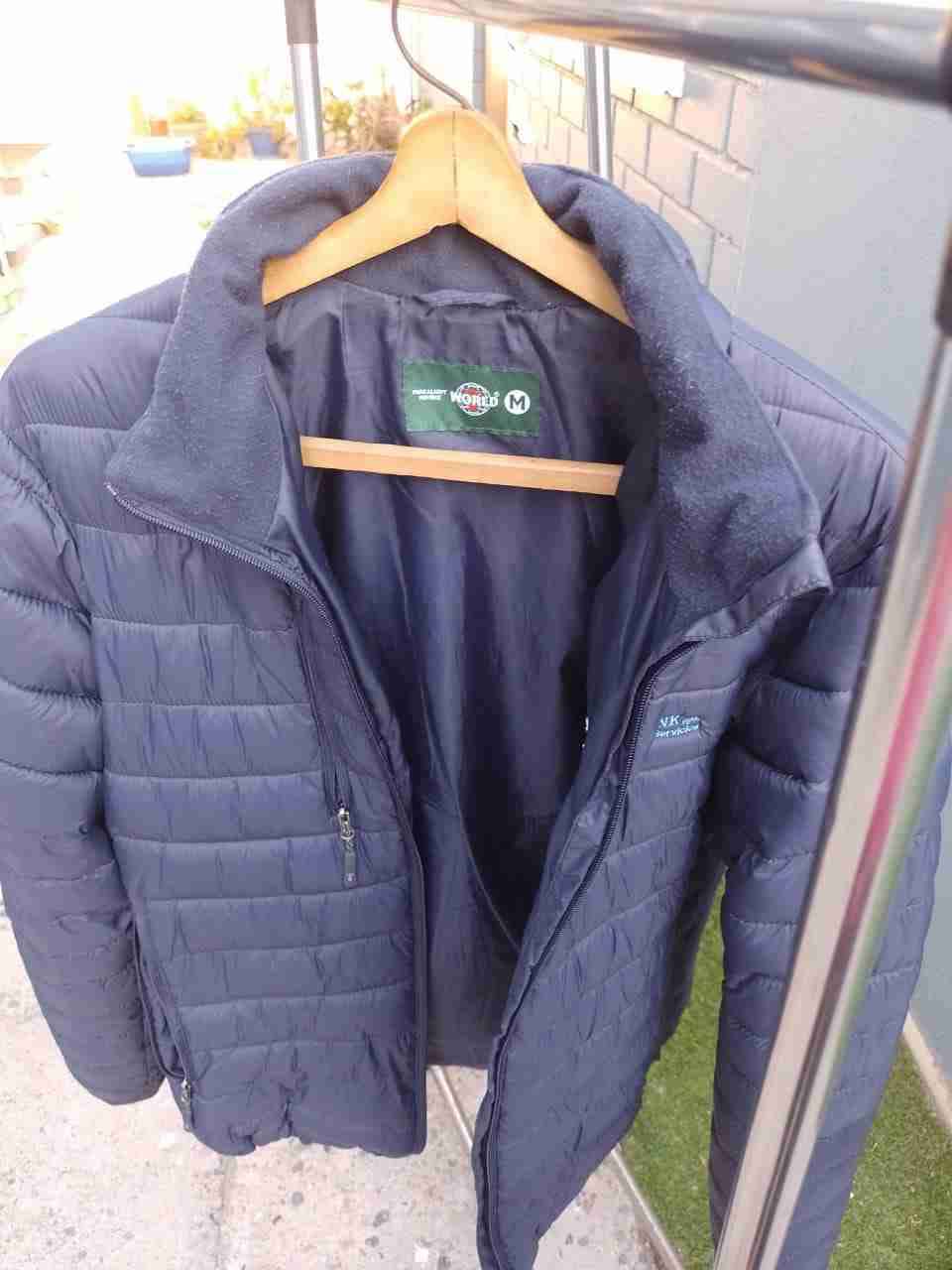 Parka azul acolchada talla M - miniatura 3