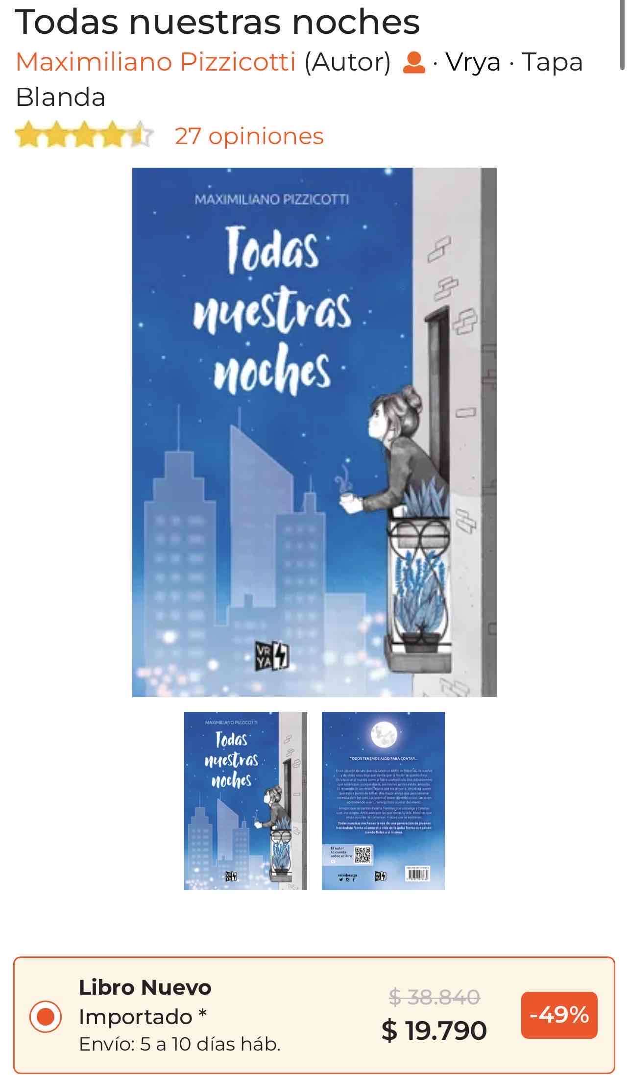 Libro Todas nuestras noches - miniatura 1