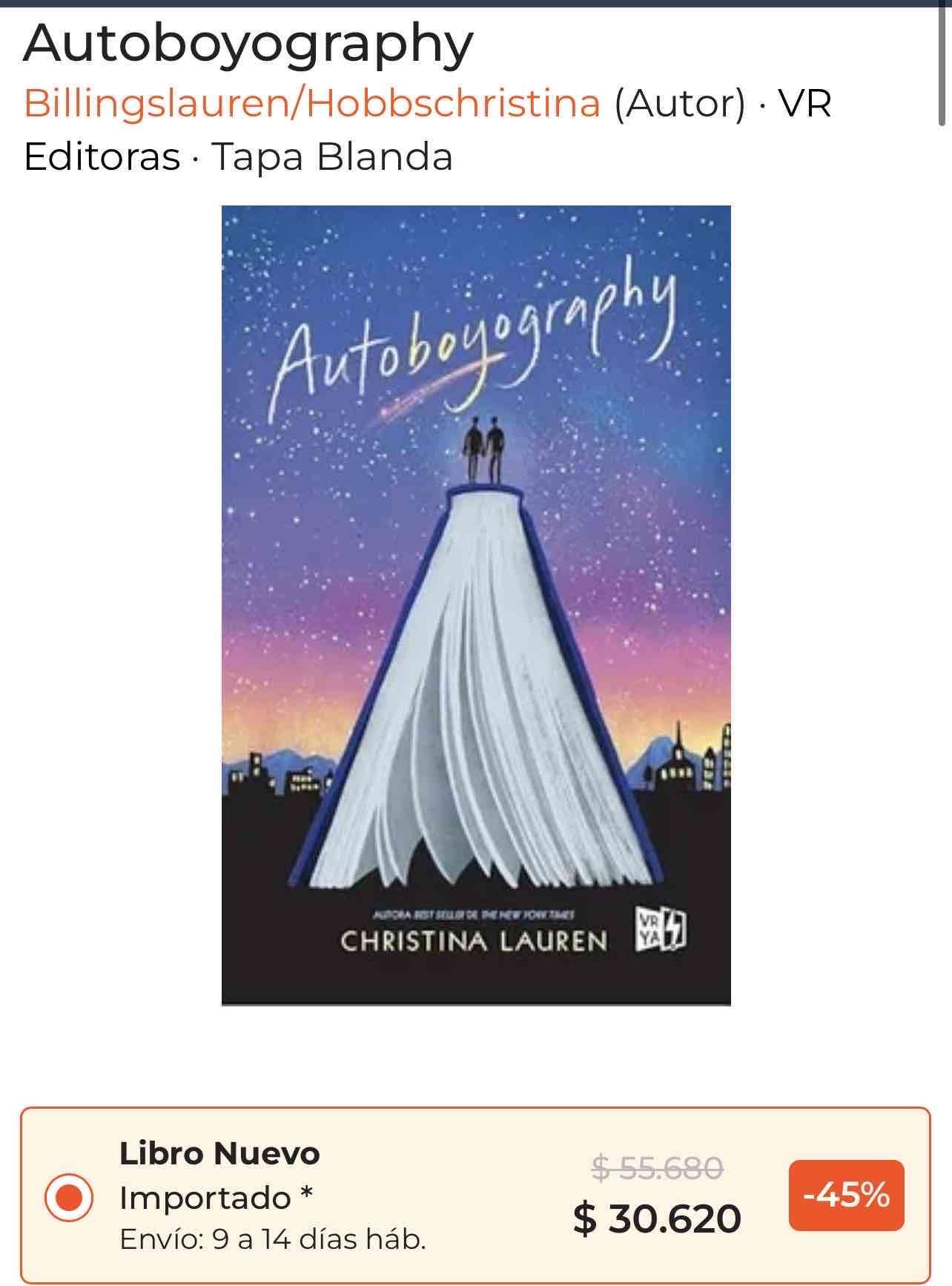 Libro Autoboyography - Christina Lauren - miniatura 2