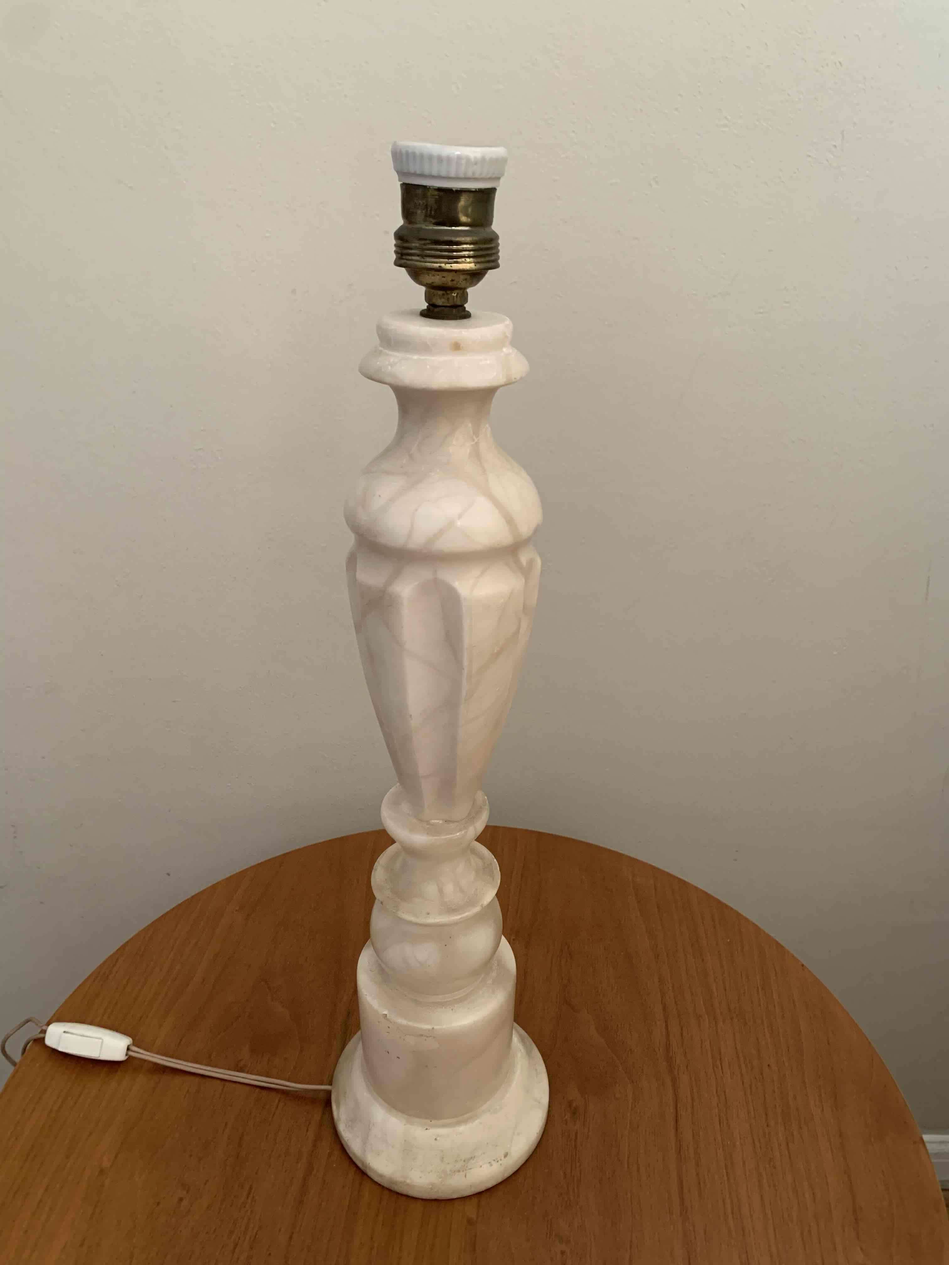 Lámpara de mesa mármol  vintage - miniatura 1