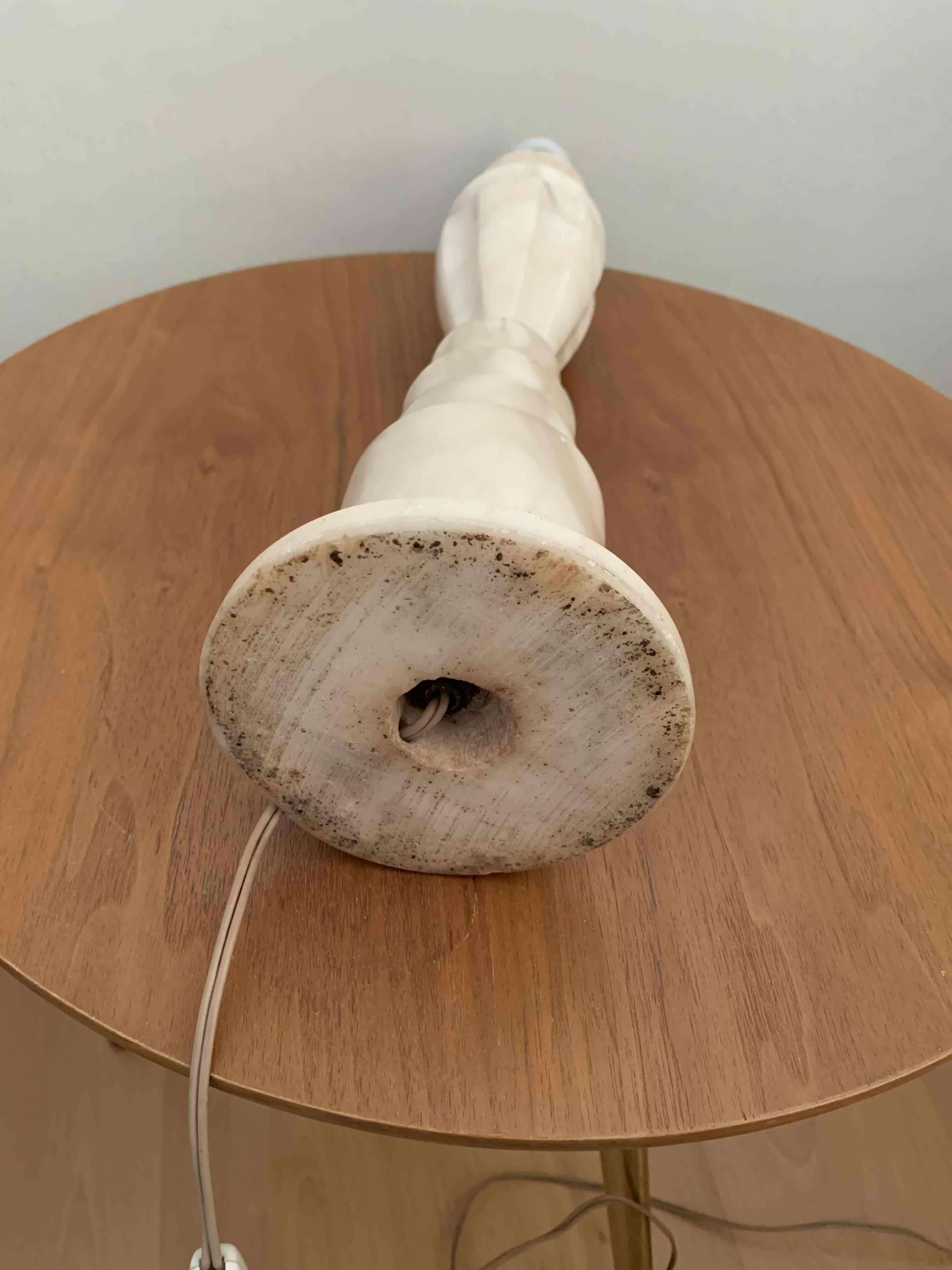 Lámpara de mesa mármol  vintage - miniatura 3