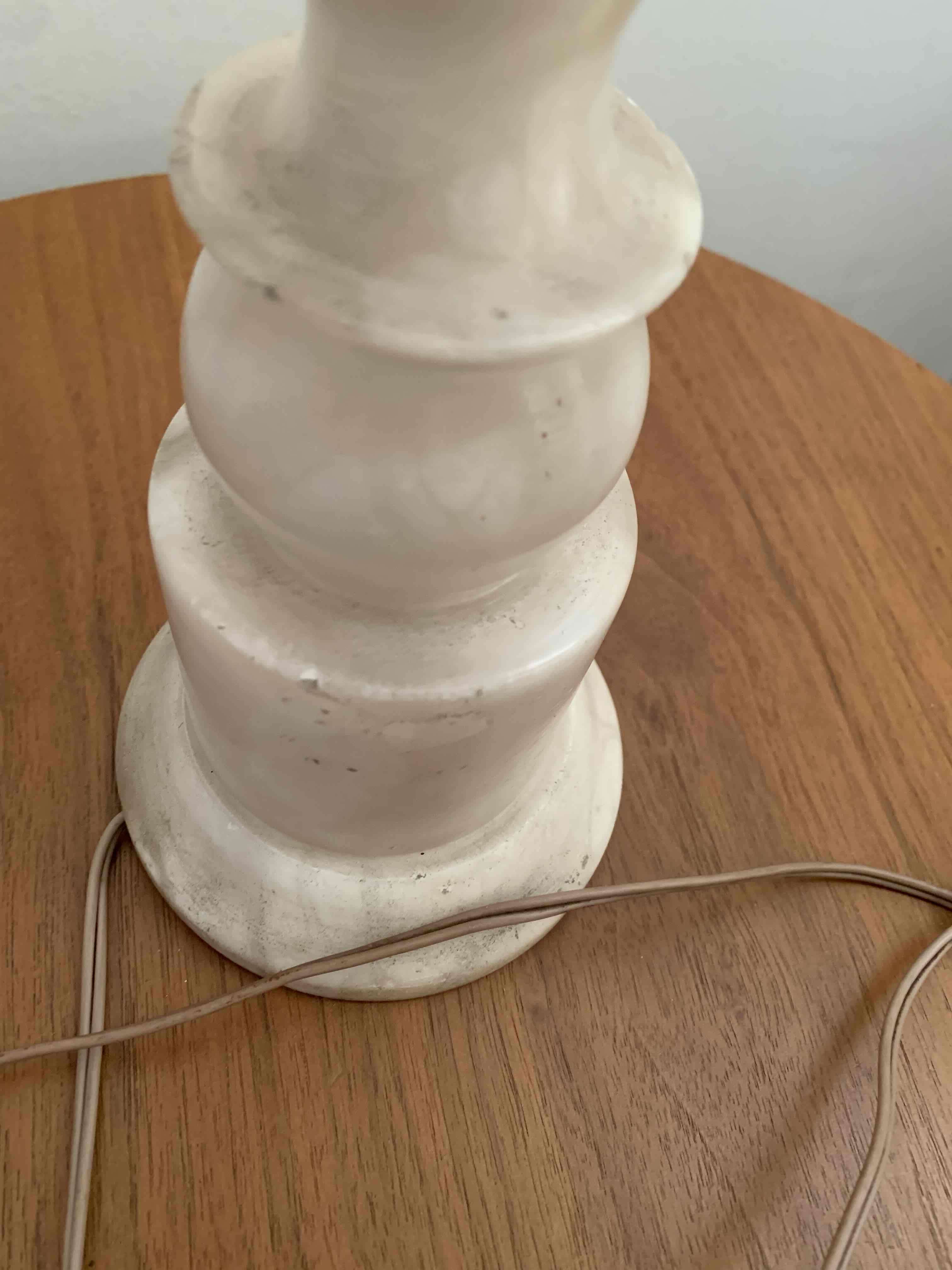 Lámpara de mesa mármol  vintage - miniatura 4