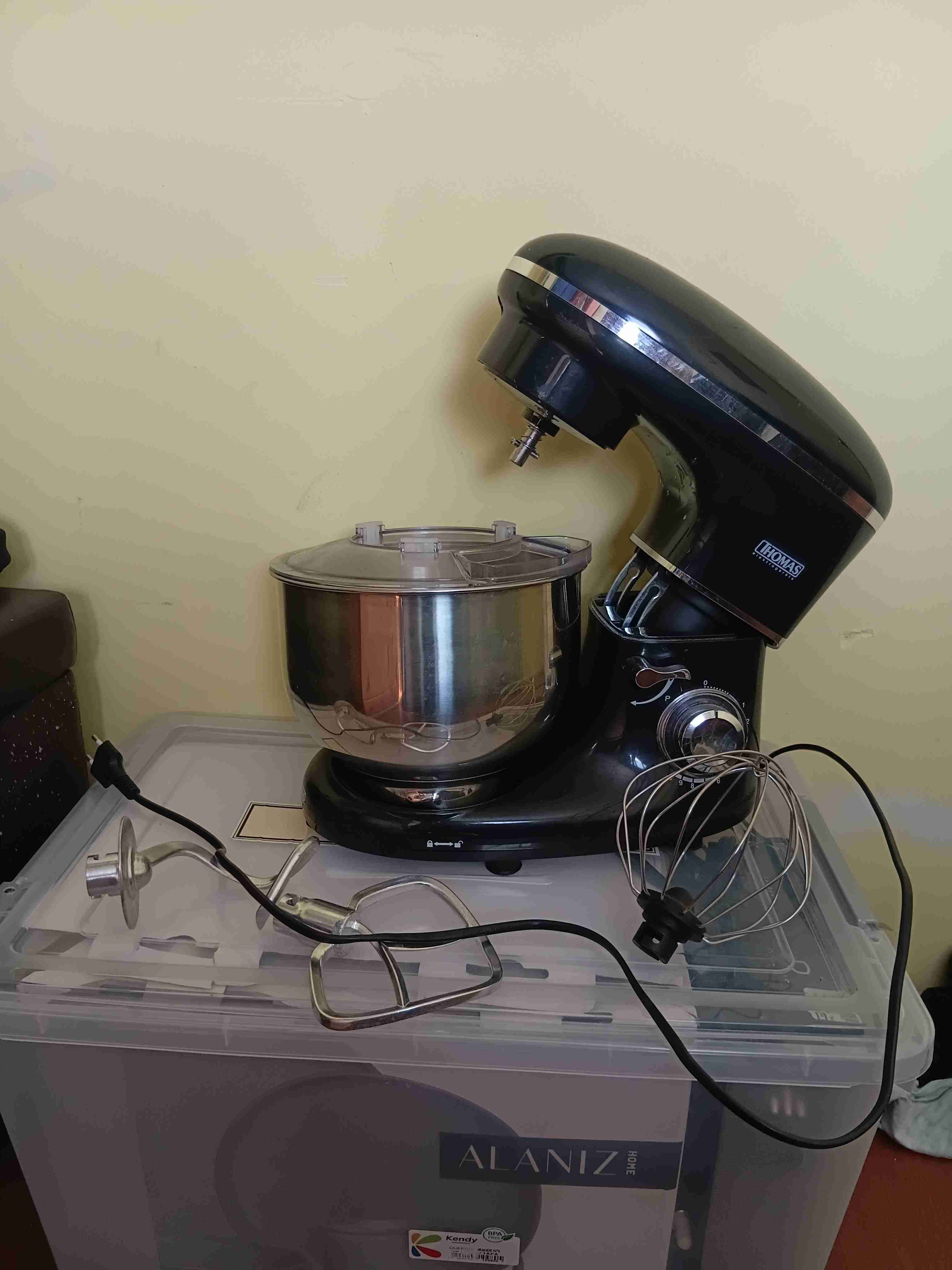 Batidora de pie Thomas negra - miniatura 1