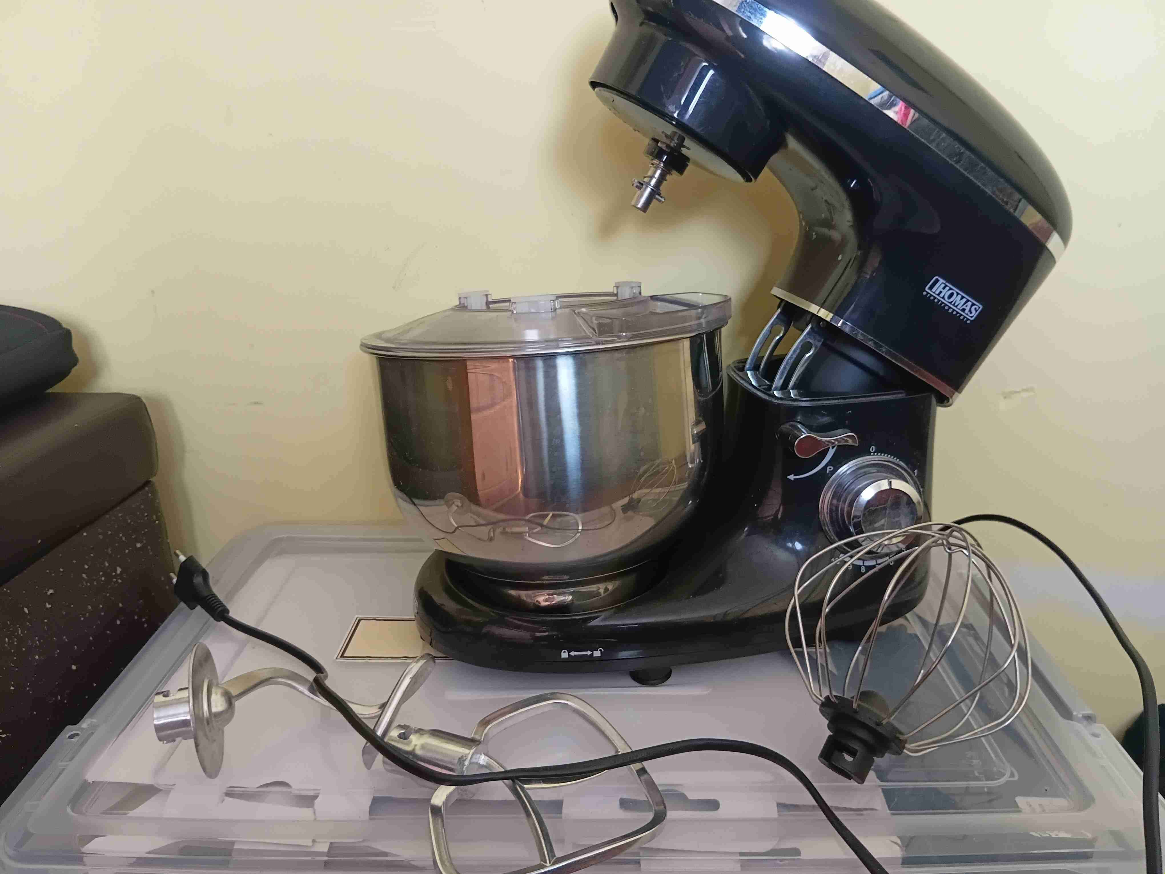 Batidora de pie Thomas negra - miniatura 2