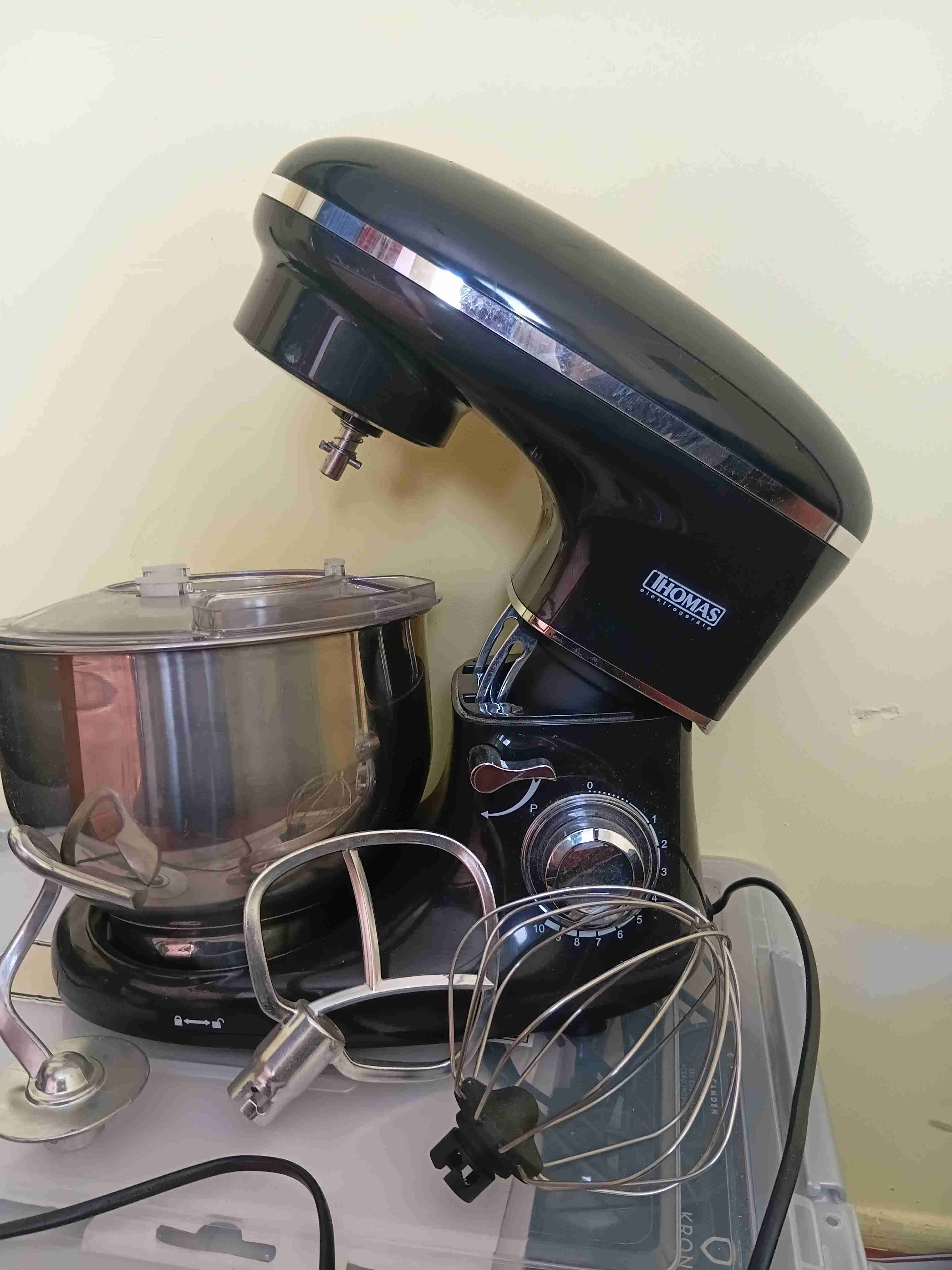 Batidora de pie Thomas negra - miniatura 3