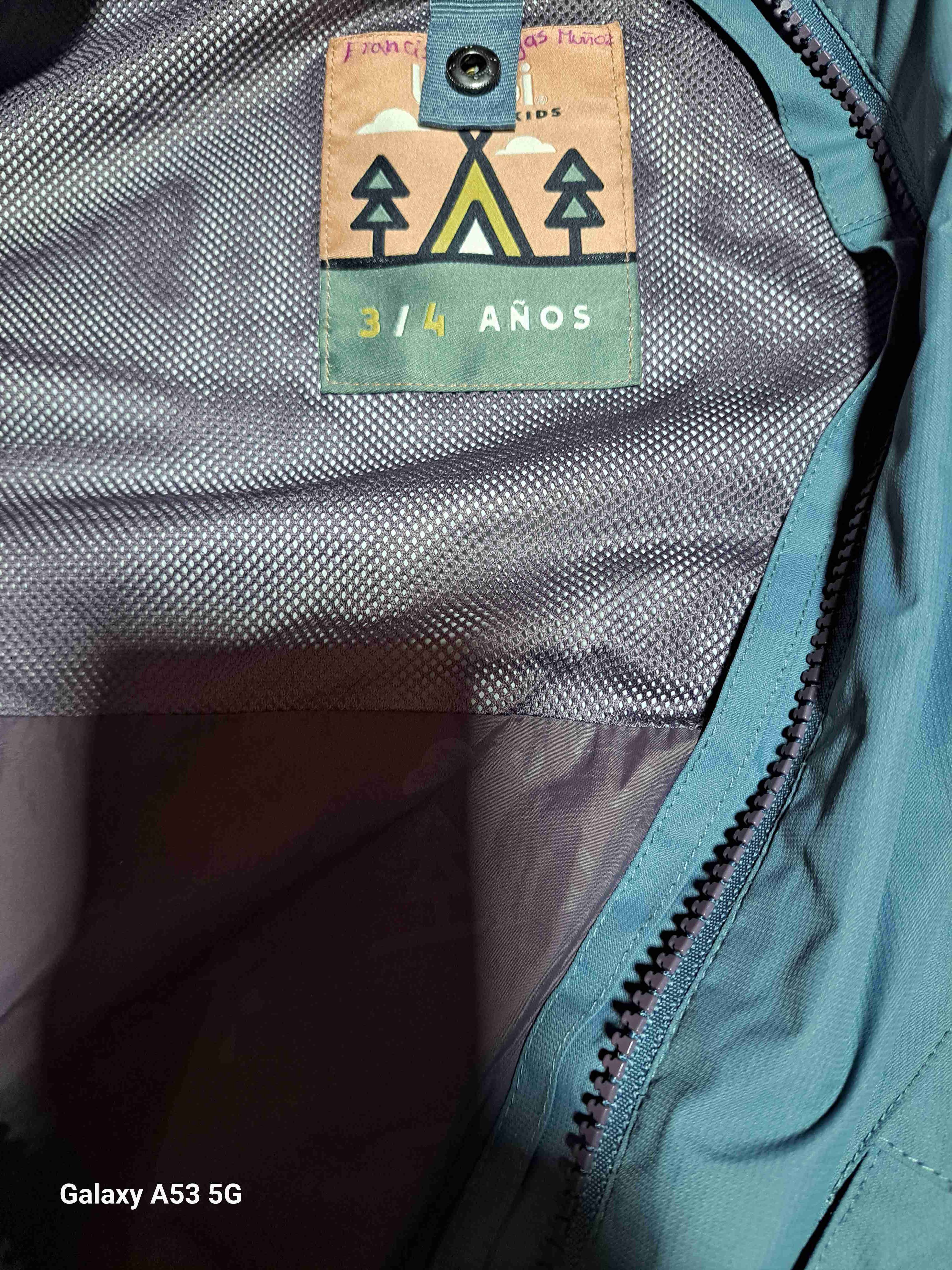 Parka azul con capucha - miniatura 2