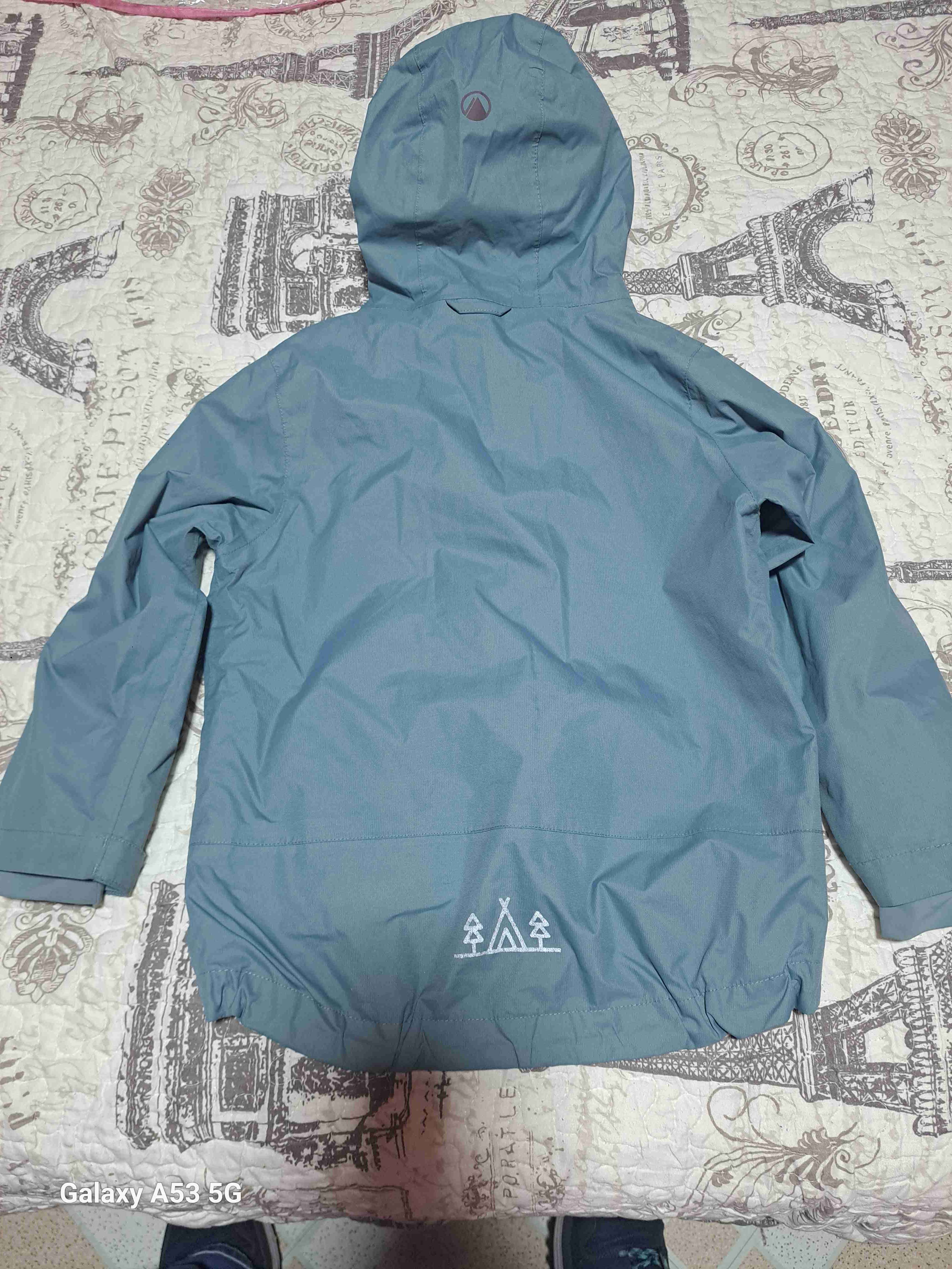 Parka azul con capucha - miniatura 4