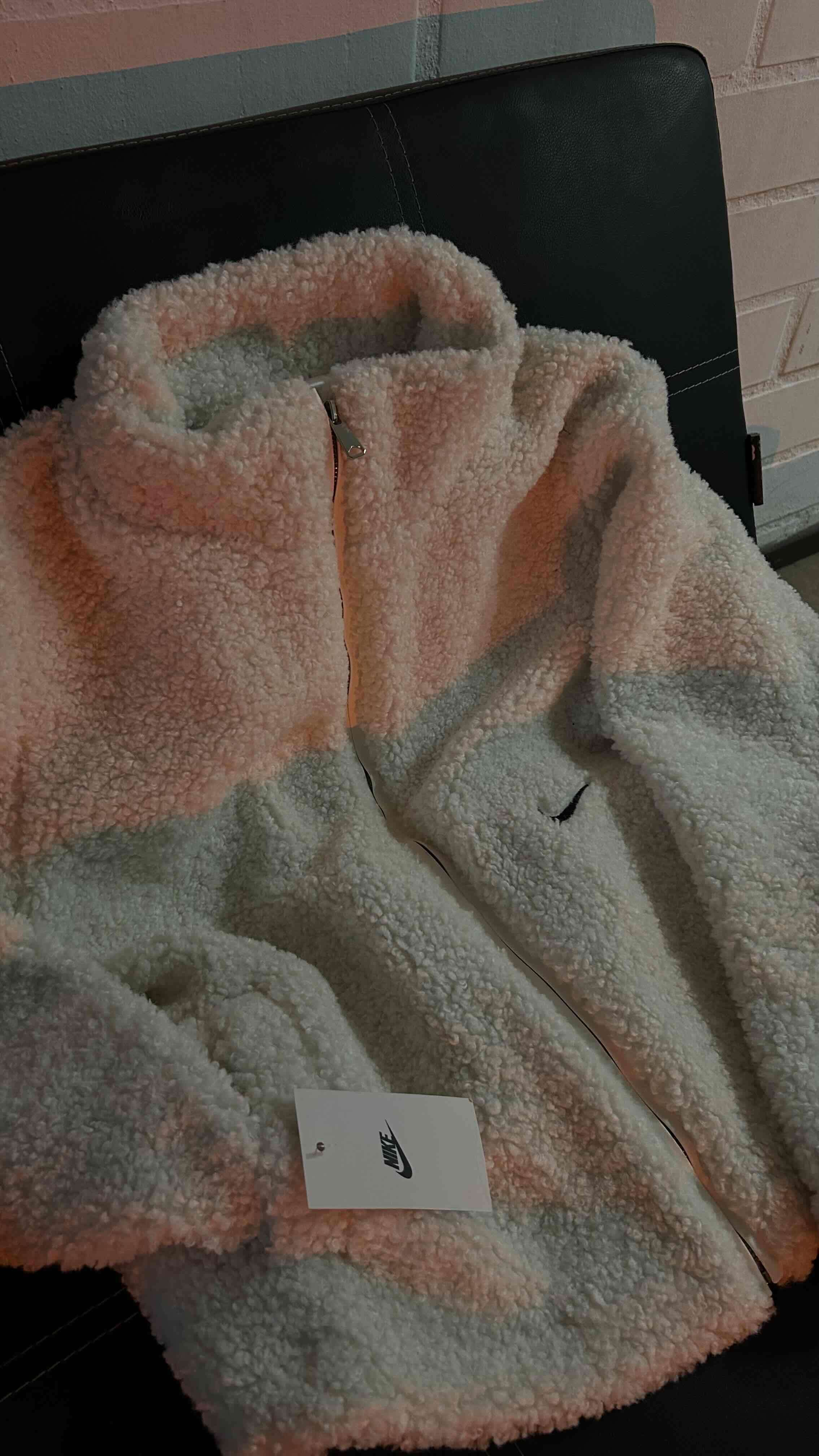 Chaqueta polar blanca con cierre - miniatura 1