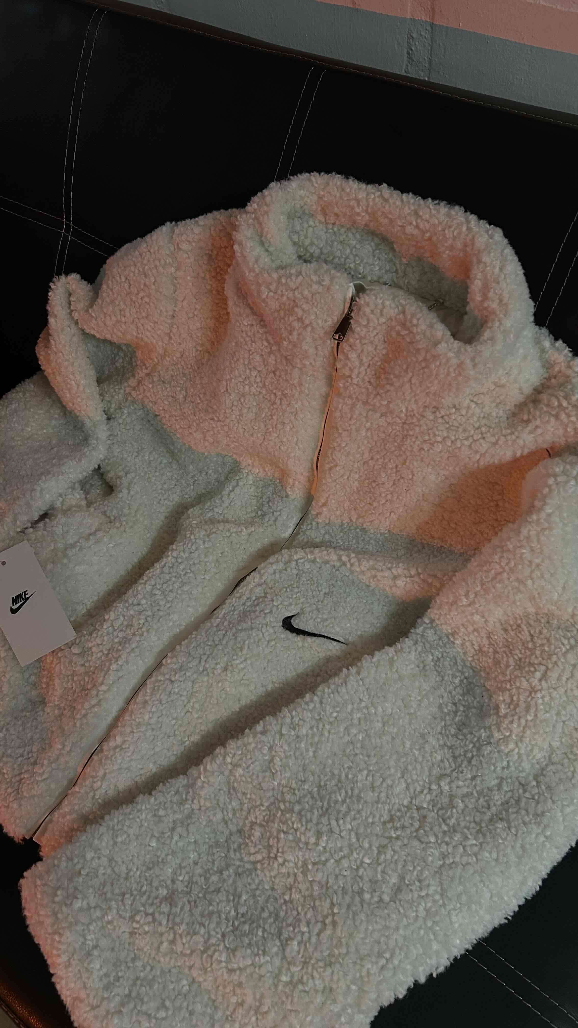 Chaqueta polar blanca con cierre - miniatura 2