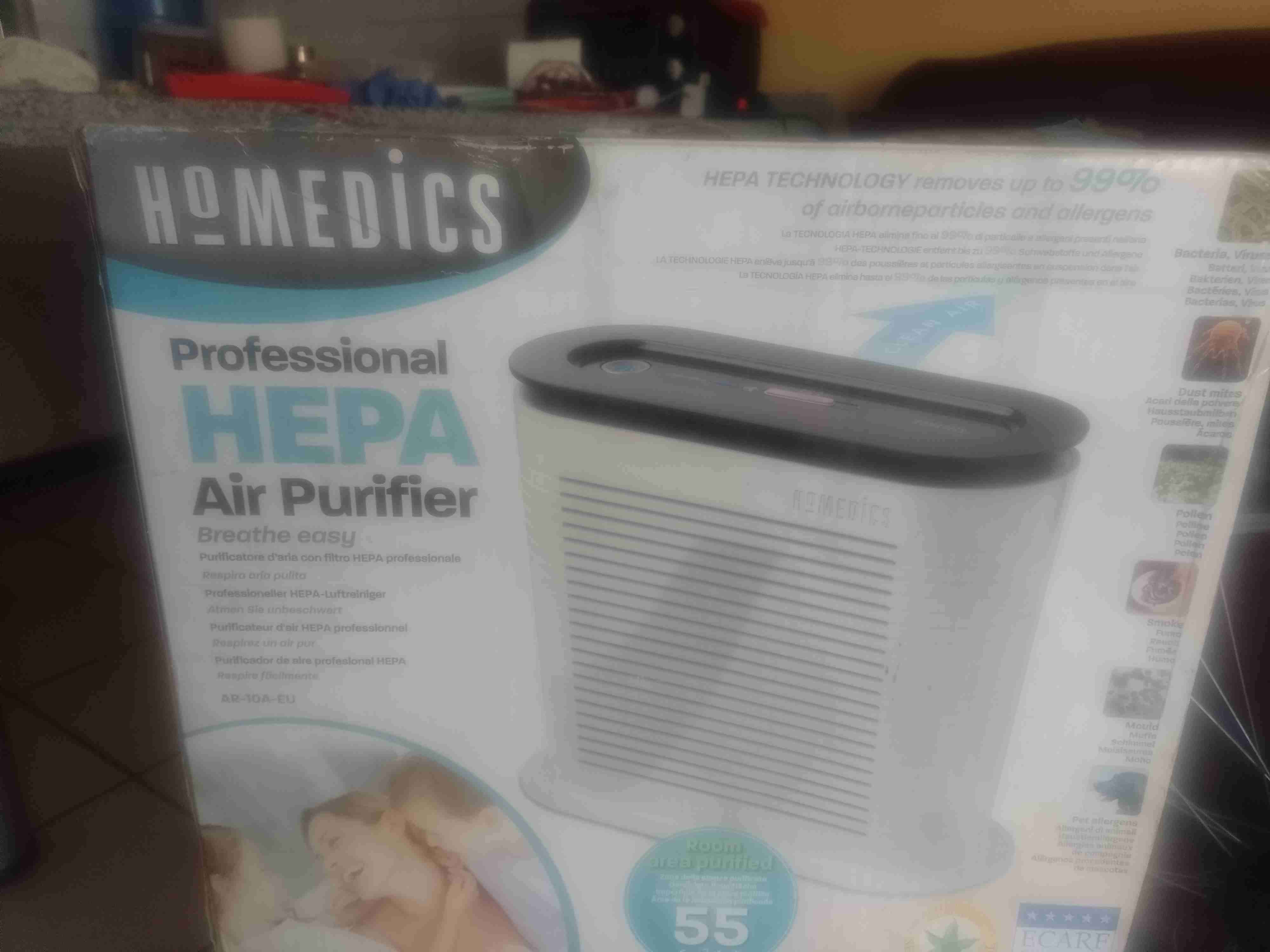 Purificador de aire HEPA Homedics - miniatura 1
