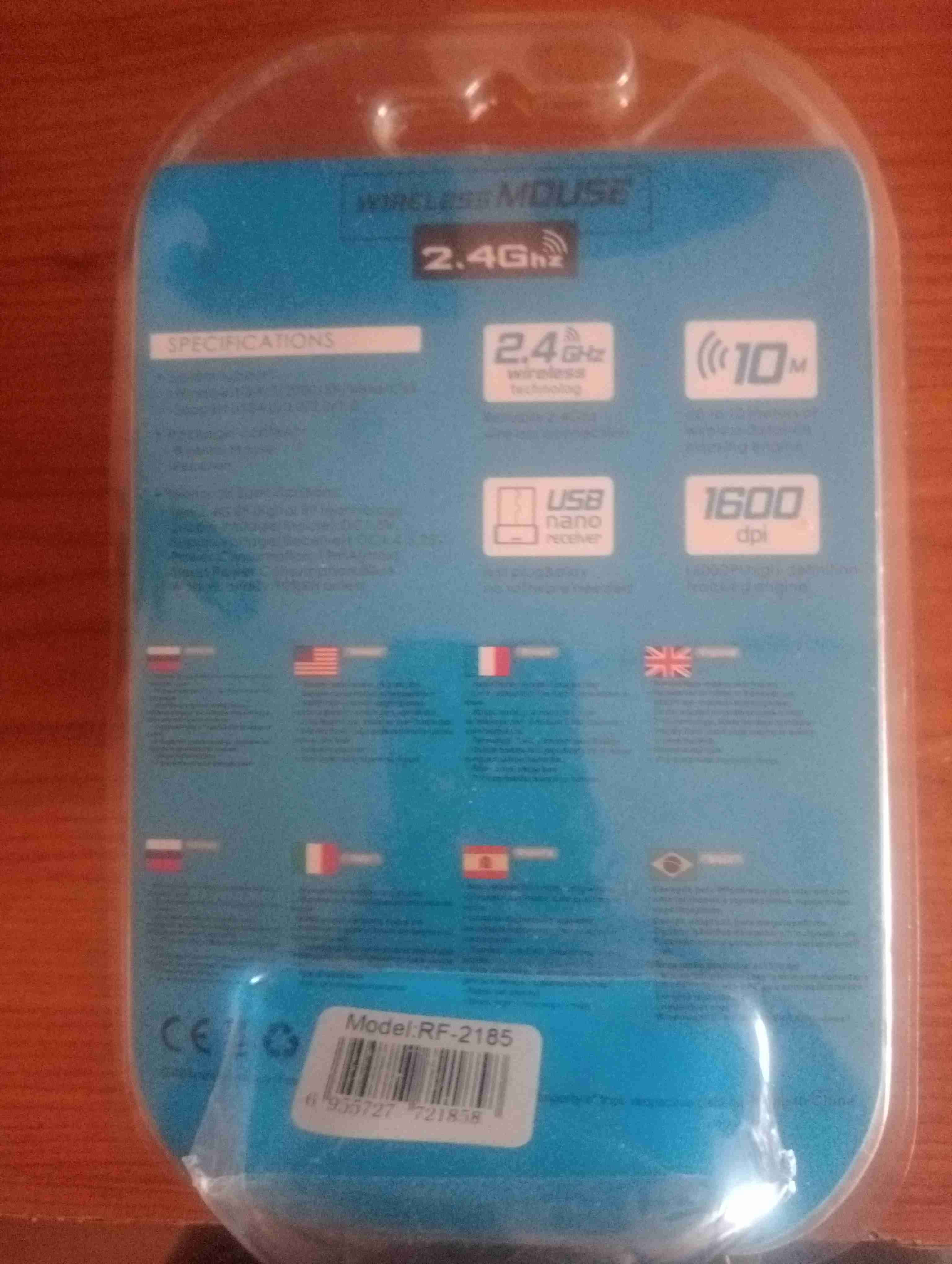 Mouse inalámbrico azul - miniatura 2