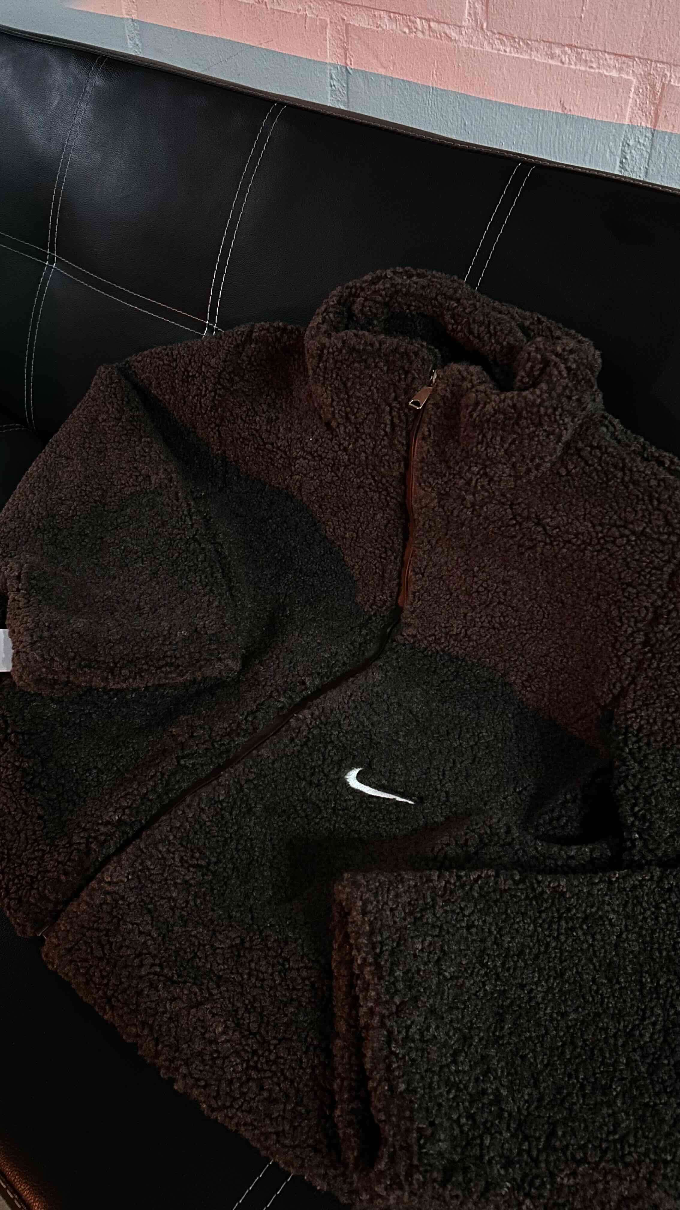 Chaqueta polar gris Nike - miniatura 1