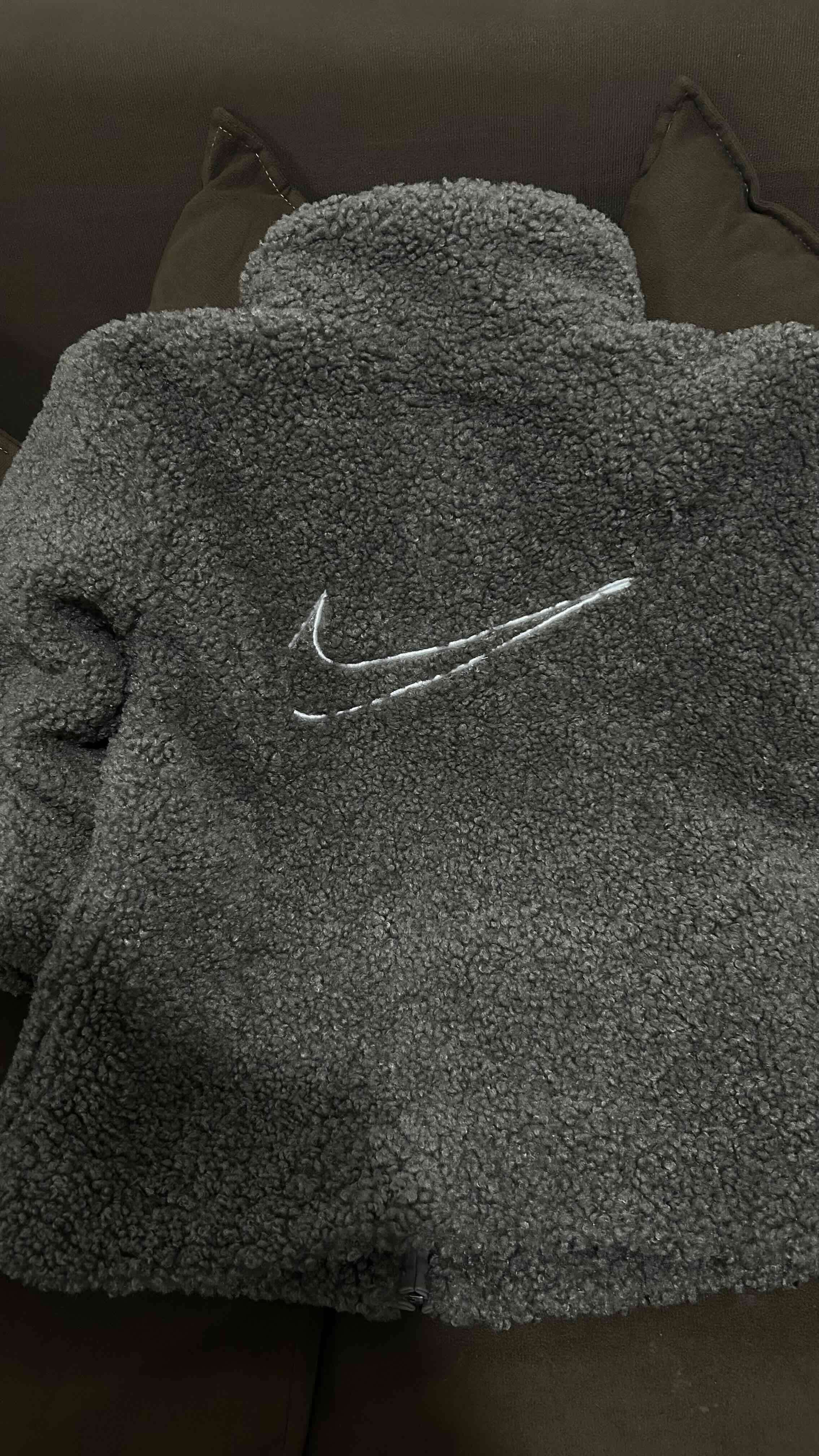 Chaqueta polar gris Nike - miniatura 5