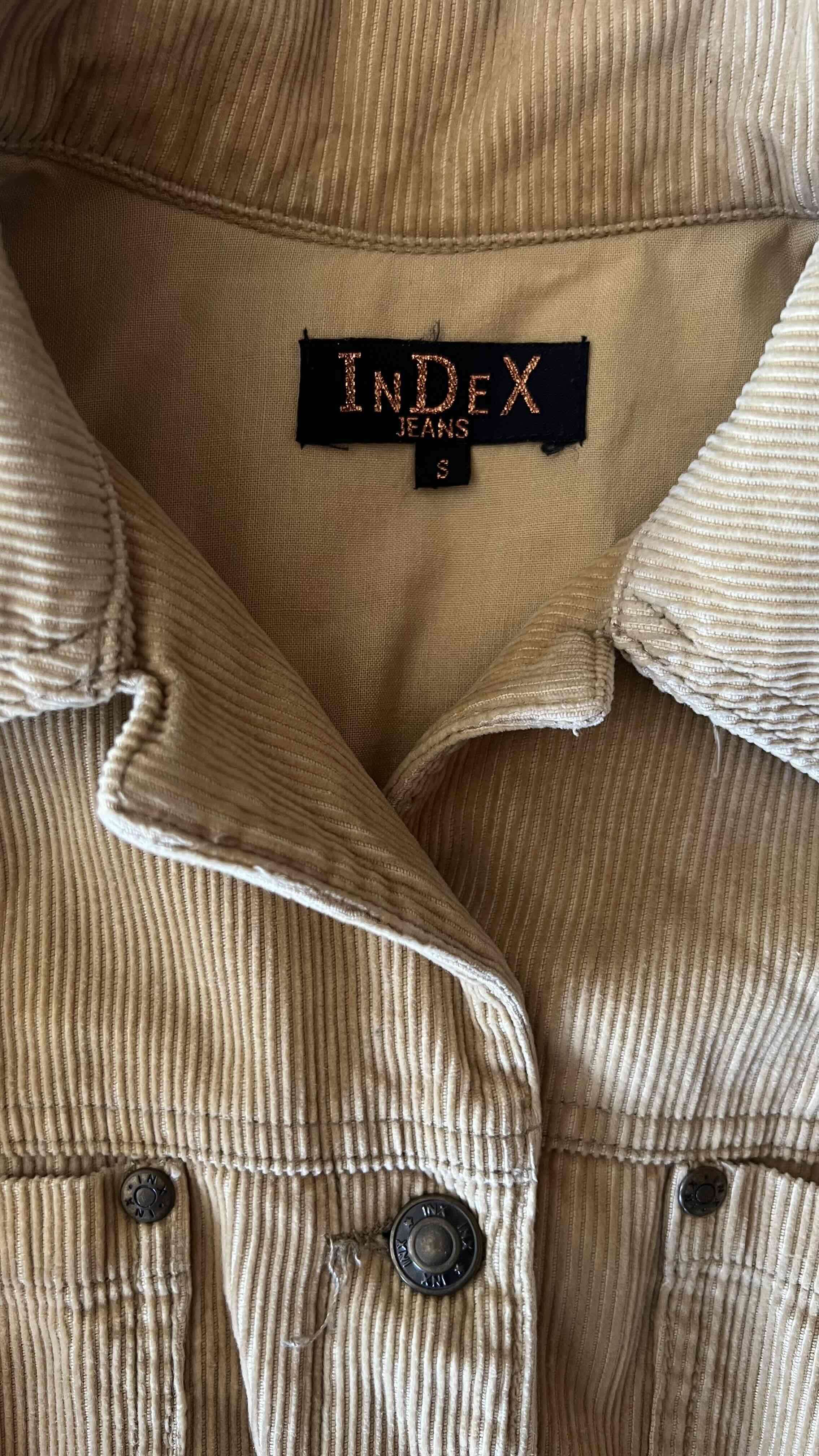 Chaqueta de pana beige Index - miniatura 2