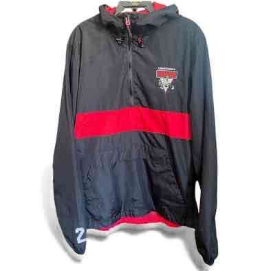 Cortavientos negro con capucha deportiva Talla S - miniatura 2