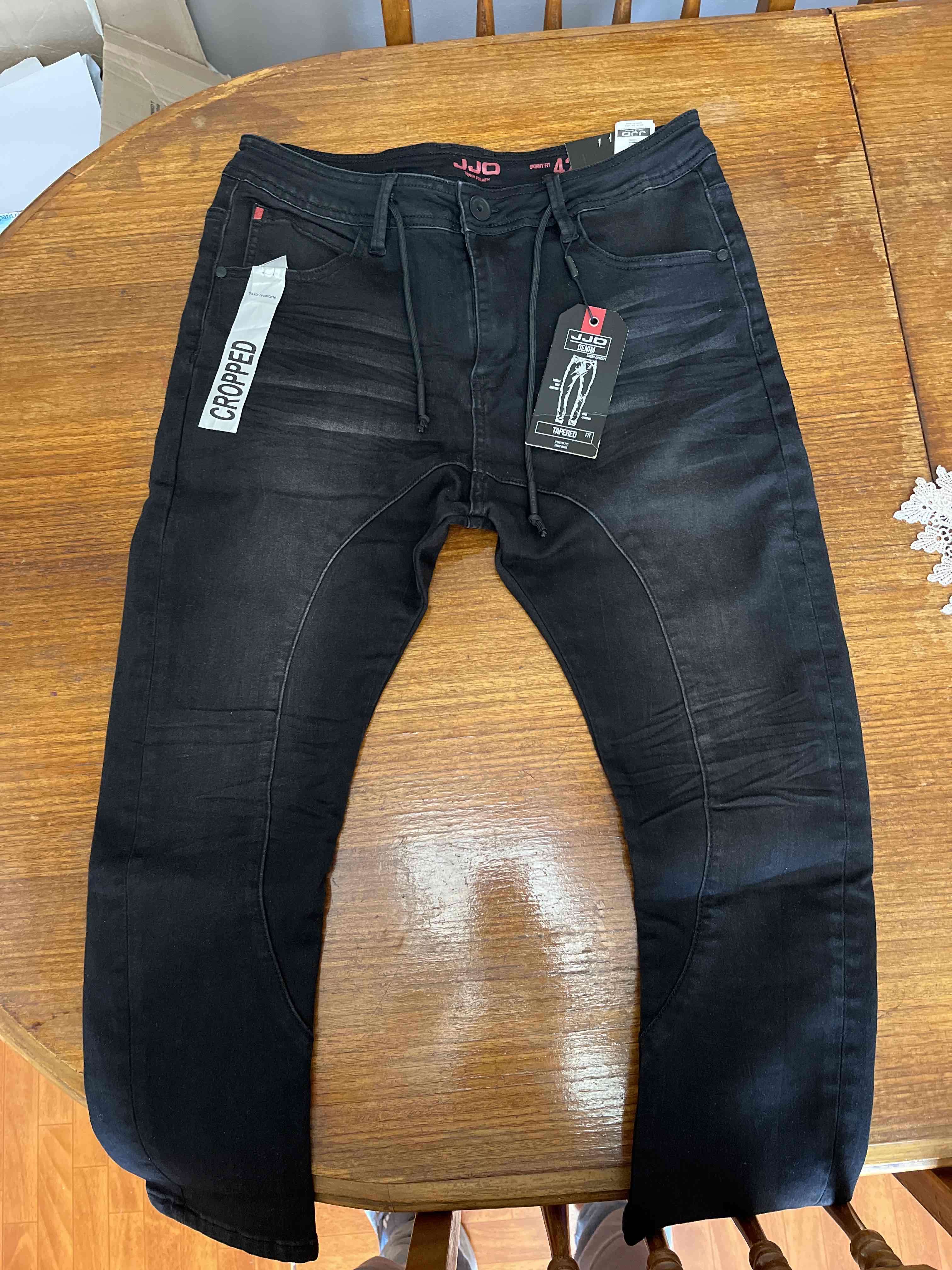 Jeans negros cropped - miniatura 2