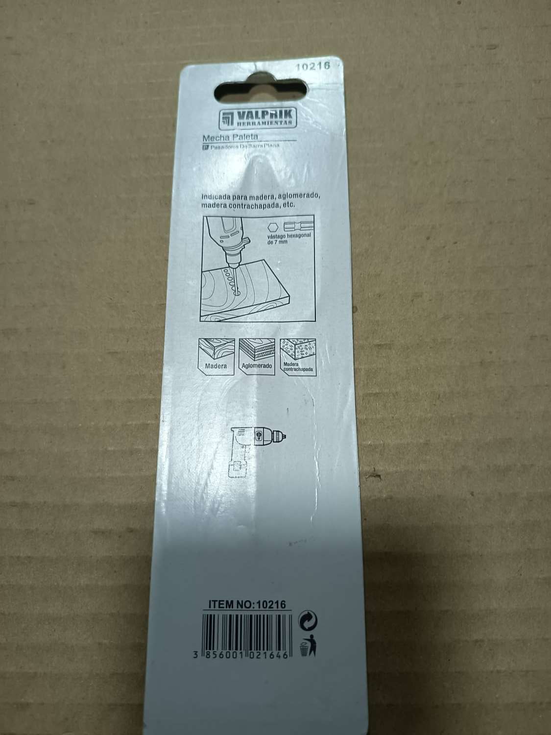 Broca Mecha Paleta para Madera 1 1/4"- Valprik - miniatura 2