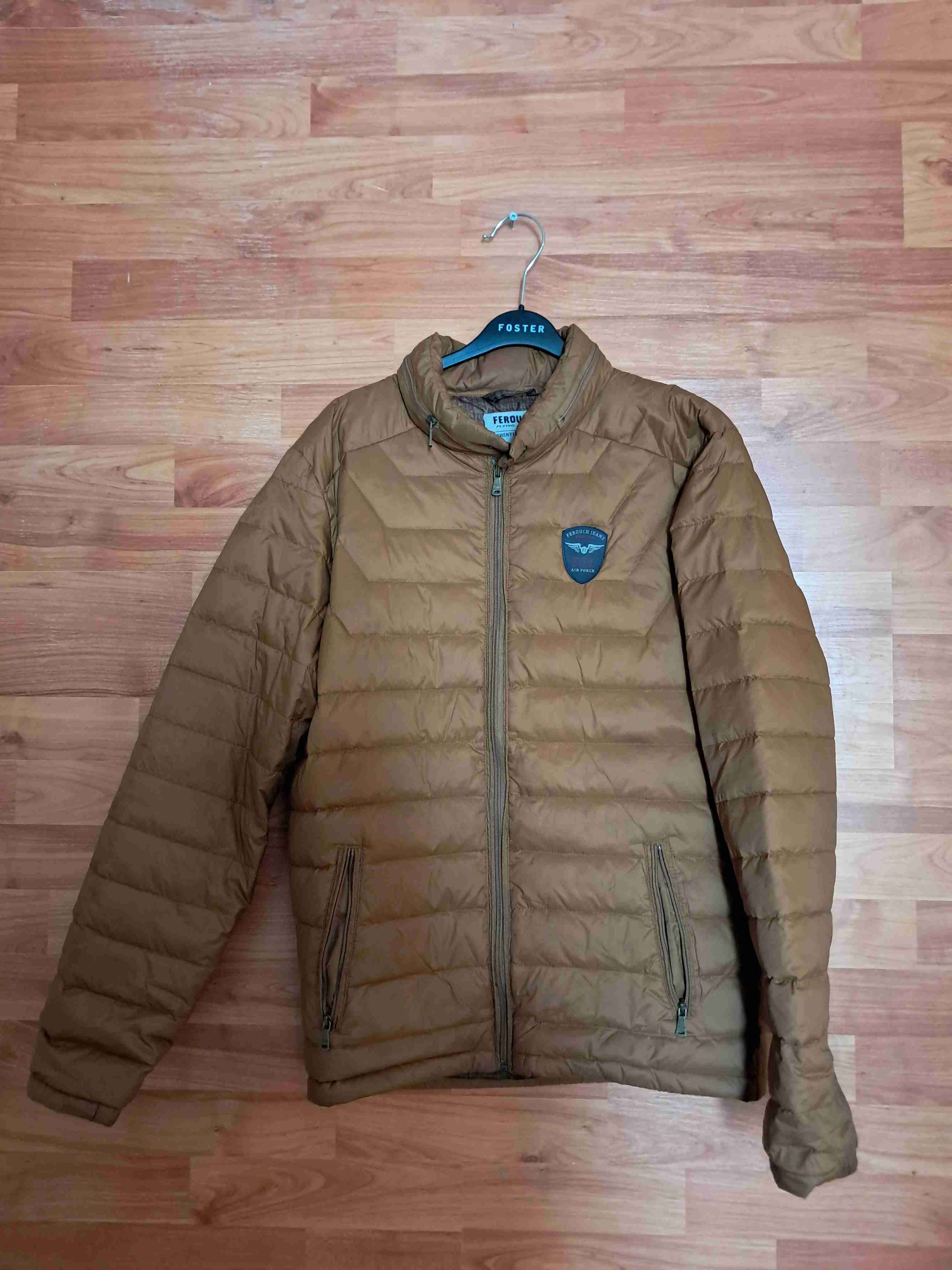 Chaqueta acolchada café - miniatura 1