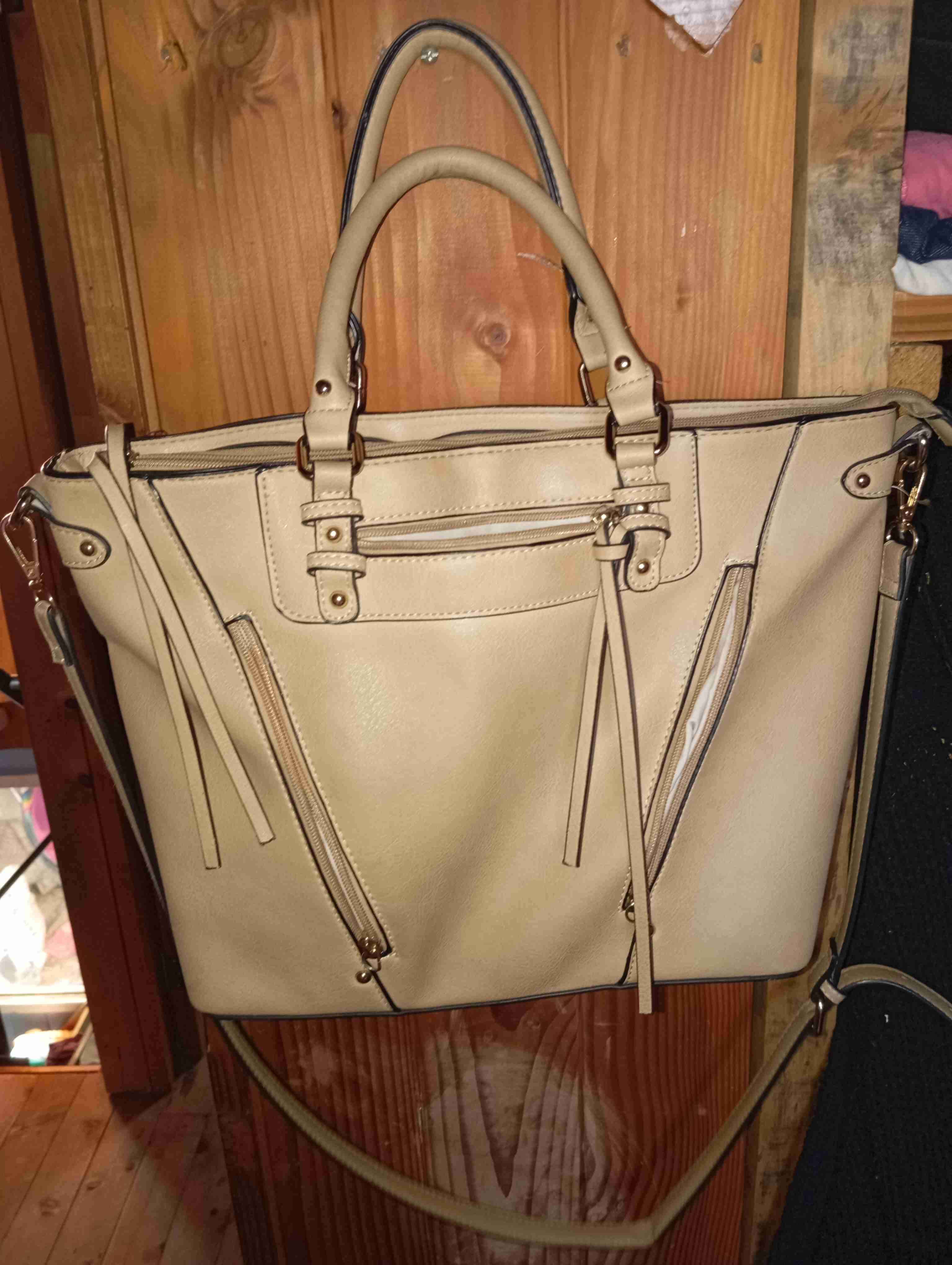 Cartera beige elegante - miniatura 2