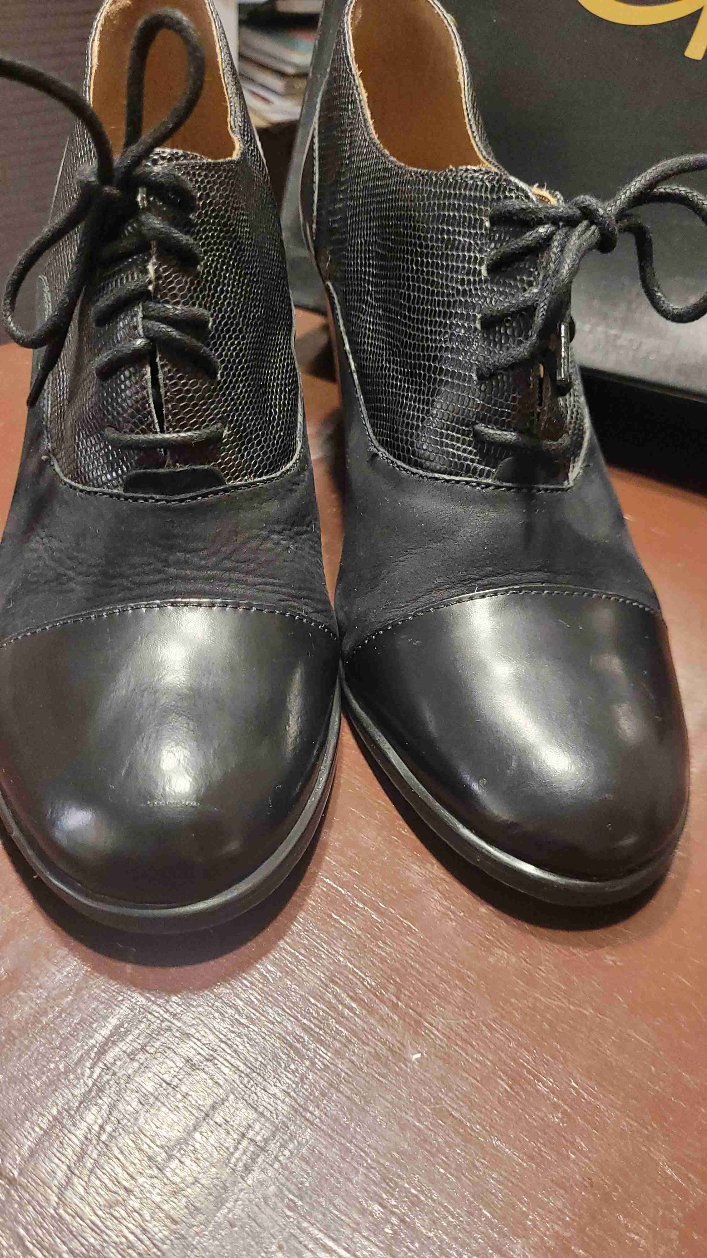 Zapatos negros con taco alto - miniatura 4