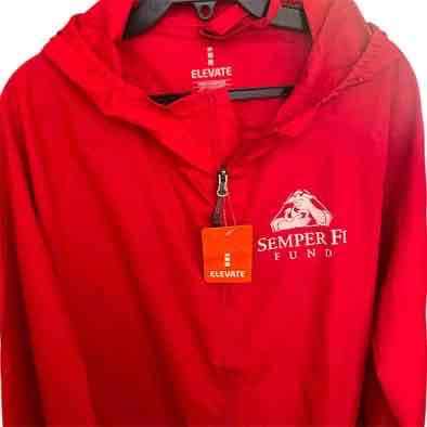 Cortavientos Elevate Rojo c/gorro. Talla XL - miniatura 3