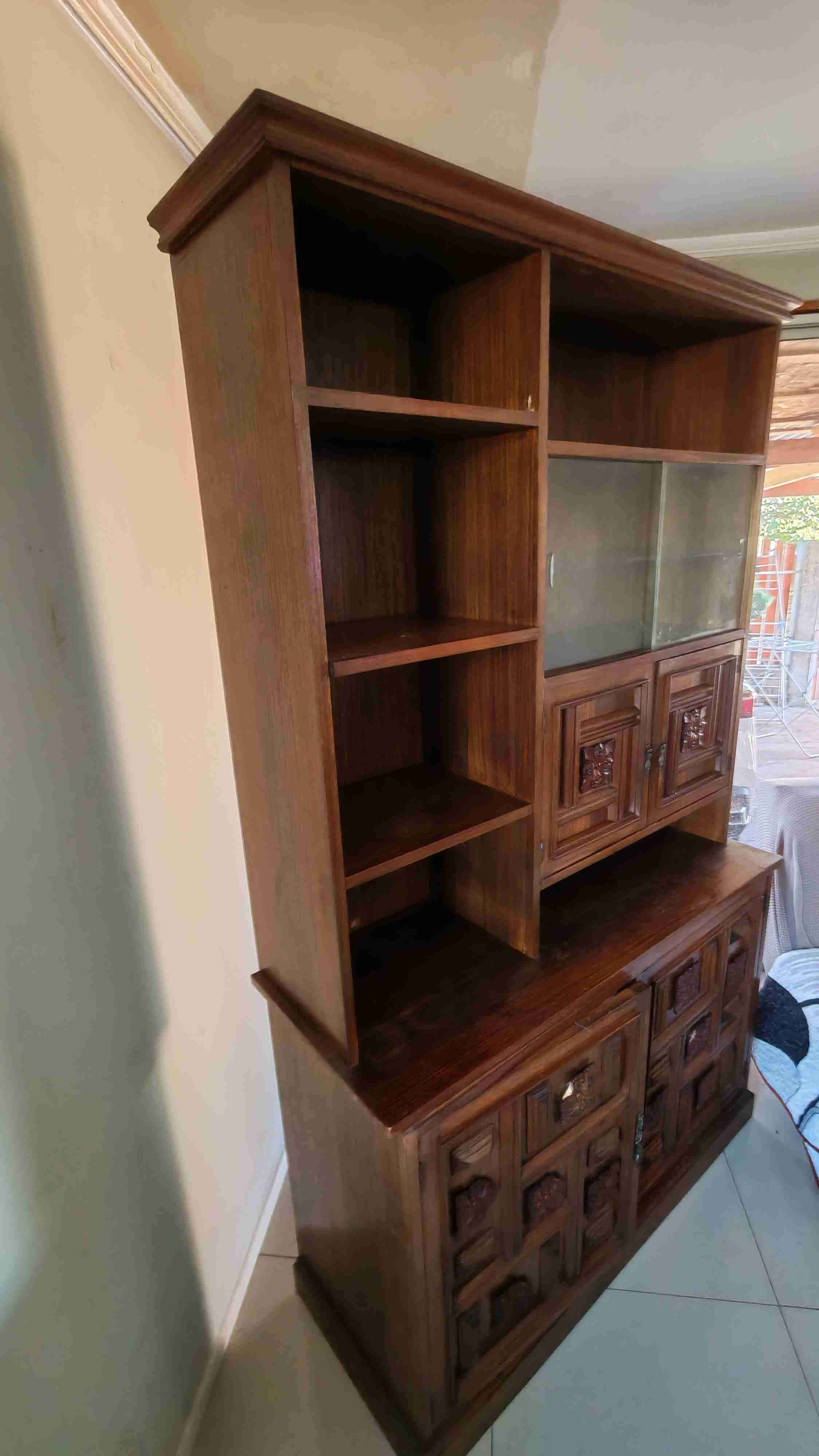 Vitrina de madera vintage - miniatura 3