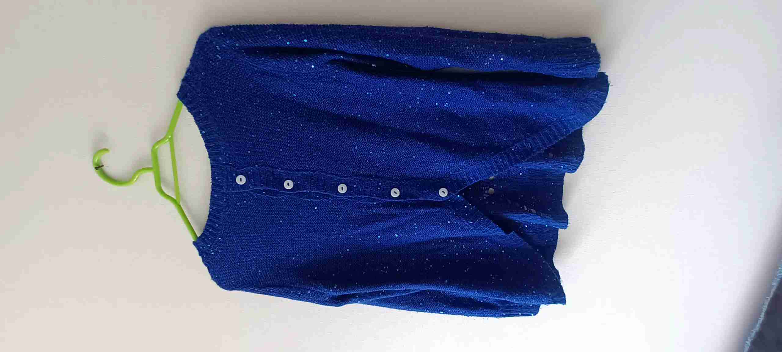 Suéter azul calado - miniatura 2