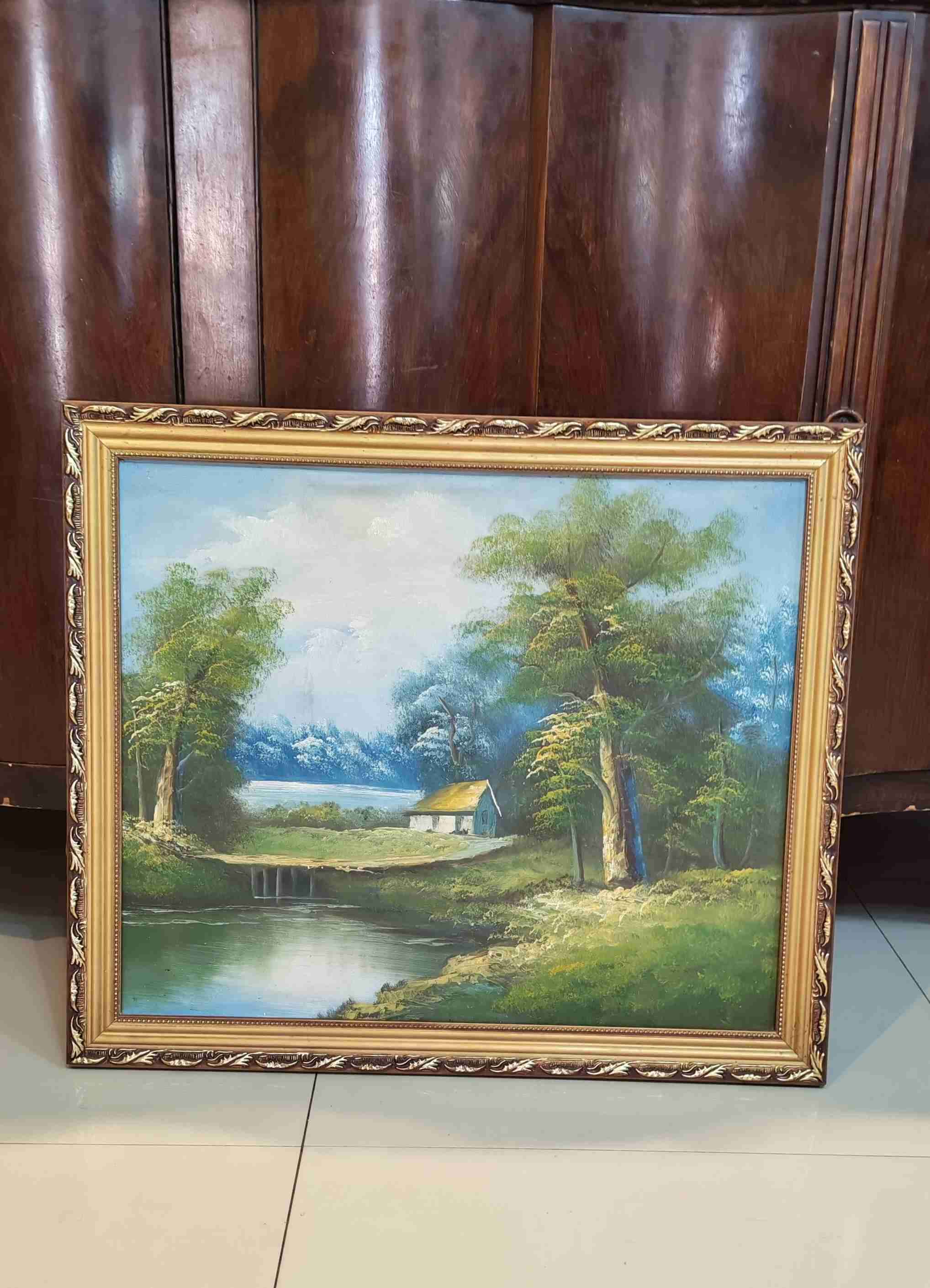 Cuadro paisaje enmarcado - miniatura 1