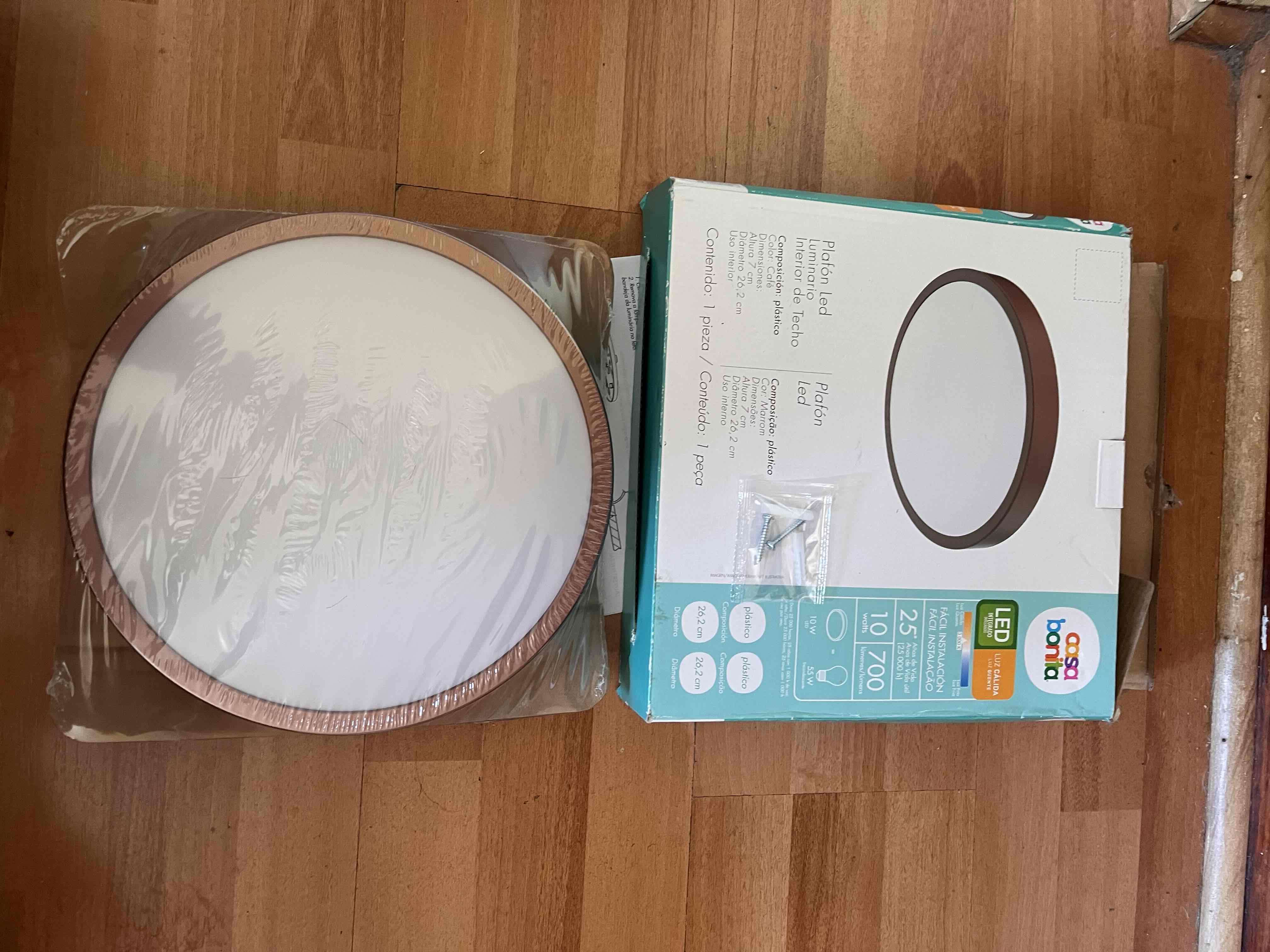 Plafón LED redondo de techo luz calida